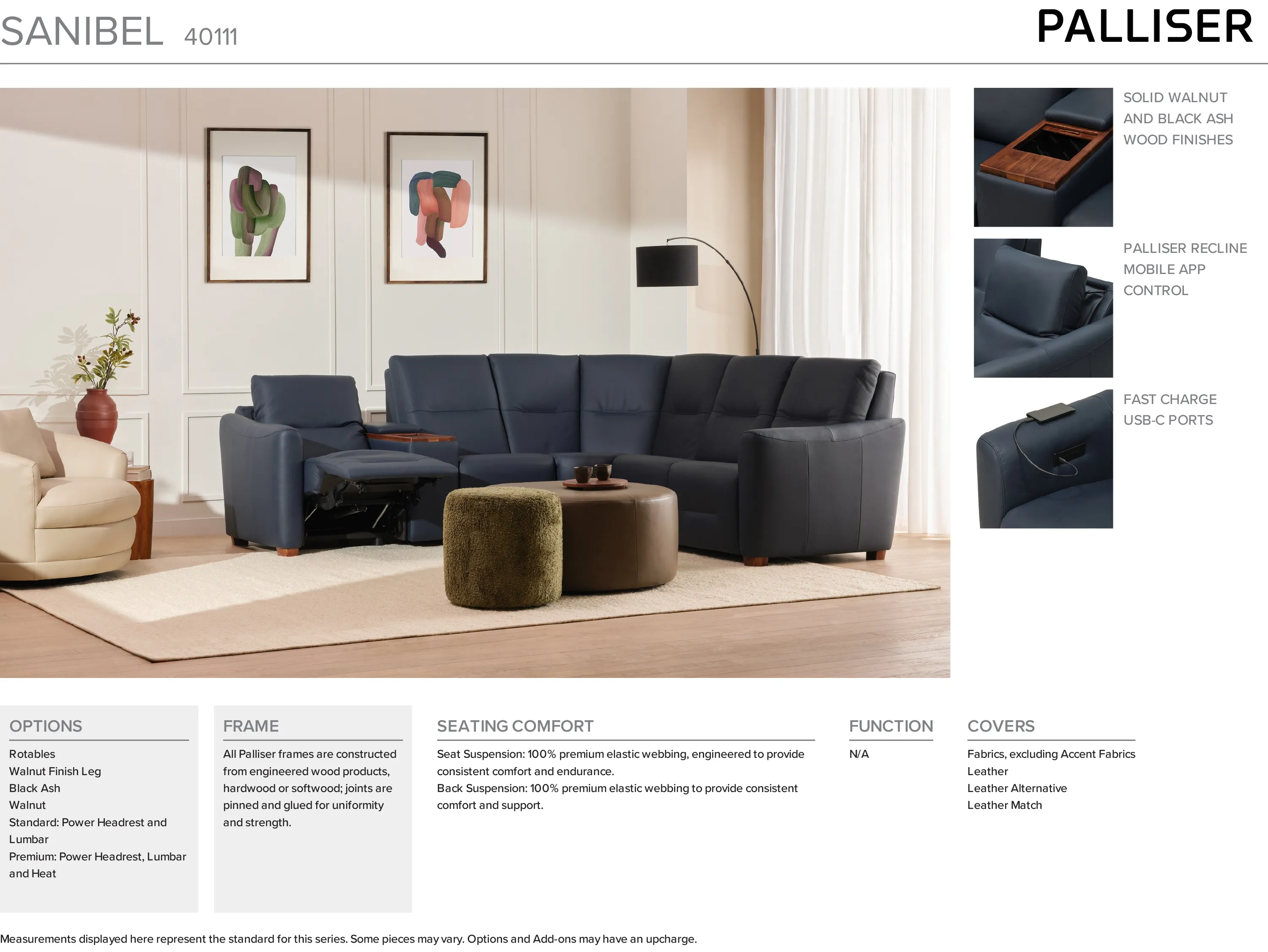 Sanibel 40111 Triple Reclining Sofa (+50 fabrics) 31 Sanibel 40111 Triple Reclining Sofa (+50 fabrics)