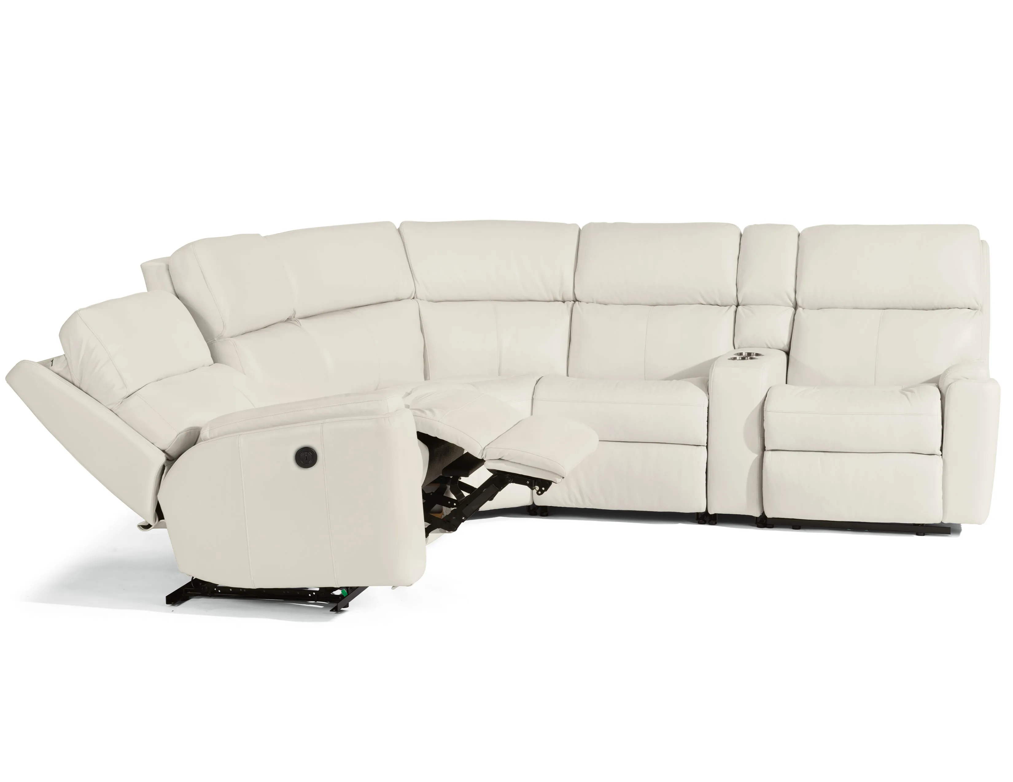 Rio Leather Reclining Sectional (Colors Available) 2 Rio Leather Reclining Sectional (Colors Available)