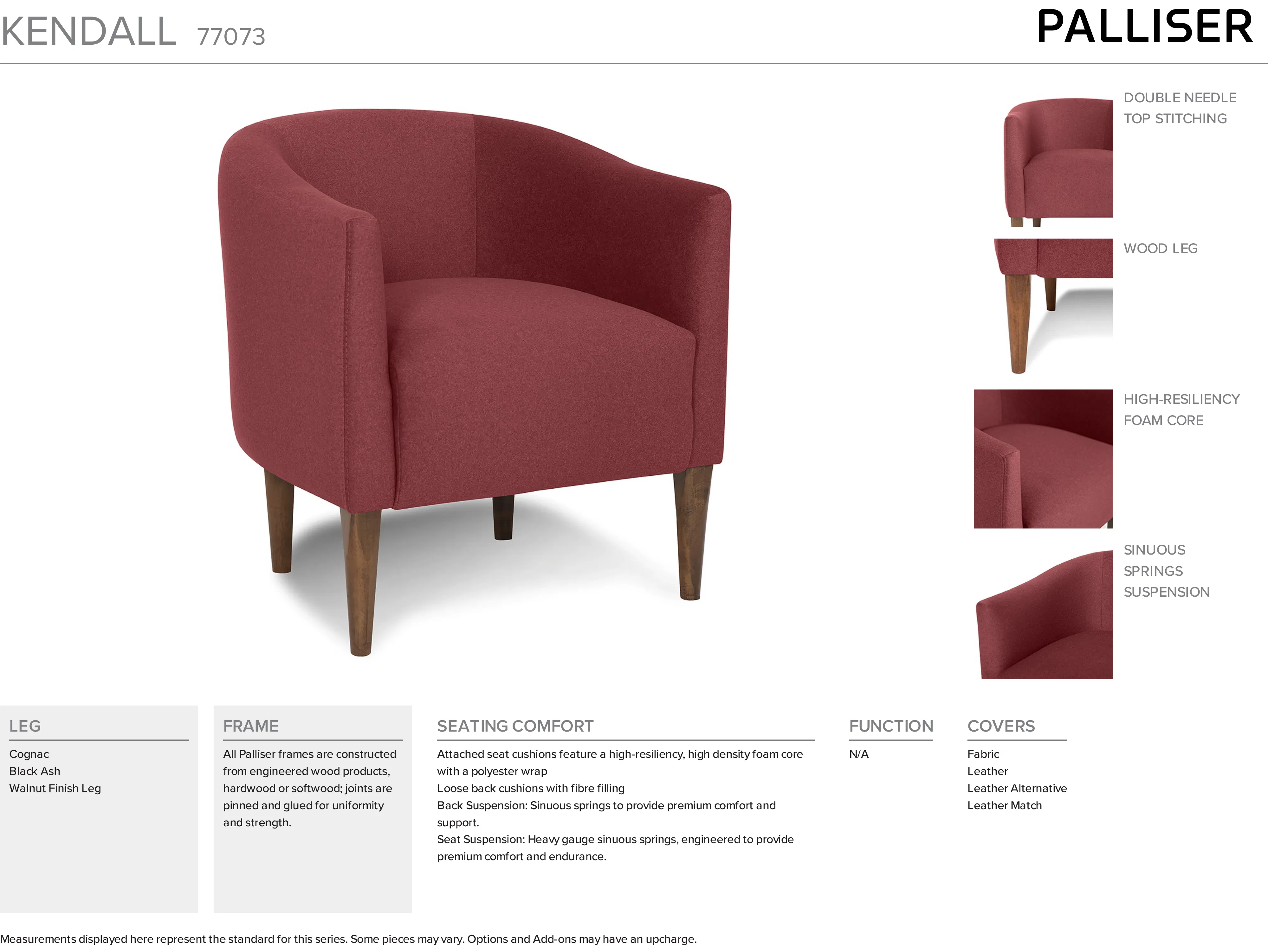 Kendall 7707 Accent Chair (+100 leathers) 10 Kendall 7707 Accent Chair (+100 leathers)