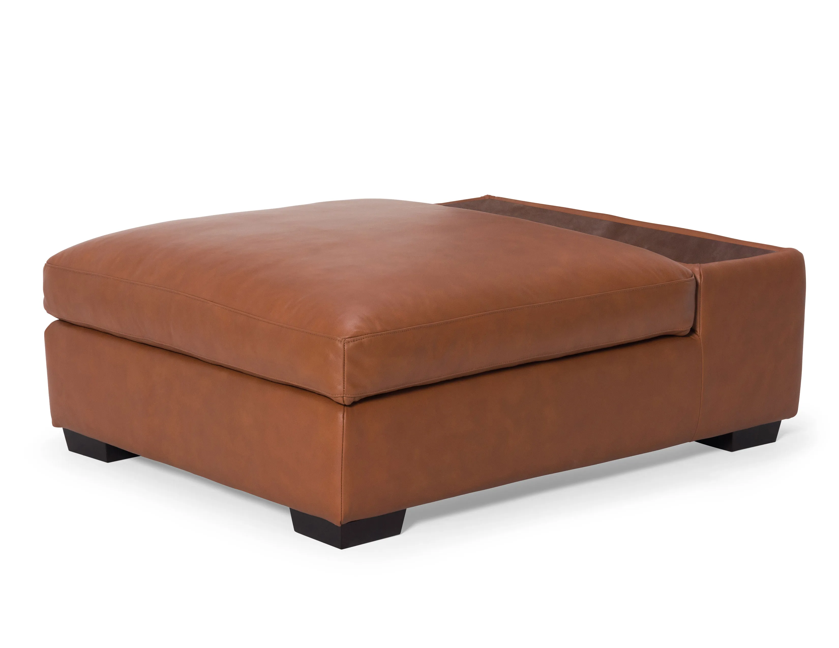 Madison Leather Storage Ottoman with Table Top 46" x 36" (+100 leathers) 3 Madison Leather Storage Ottoman with Table Top 46" x 36" (+100 leathers)