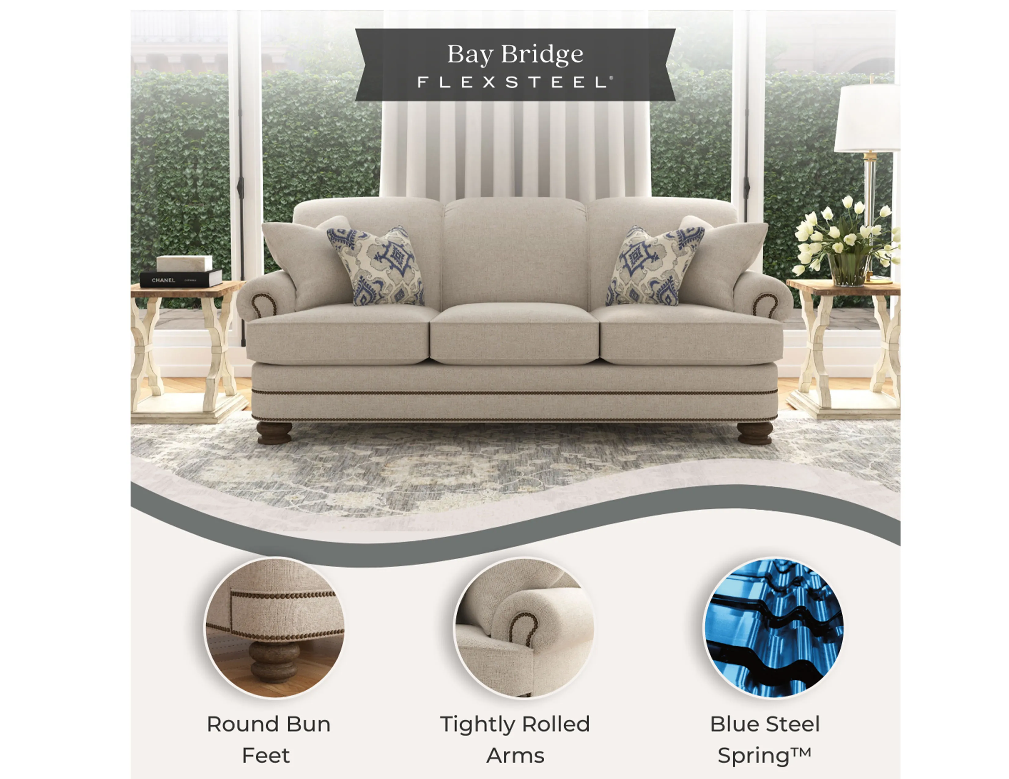 Bay Bridge 3791 Nailhead Loveseat (+50 leathers) 20 Bay Bridge 3791 Nailhead Loveseat (+50 leathers)