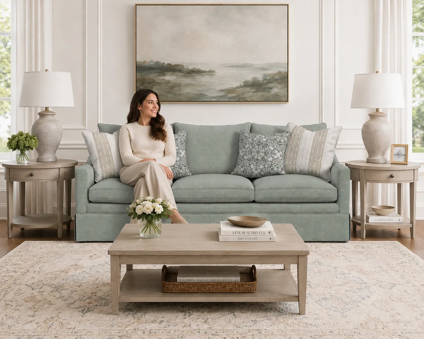 Eleanora 85" or 98" Skirted Sofa (+90 fabrics) 7572 3 Eleanora 85" or 98" Skirted Sofa (+90 fabrics) 7572