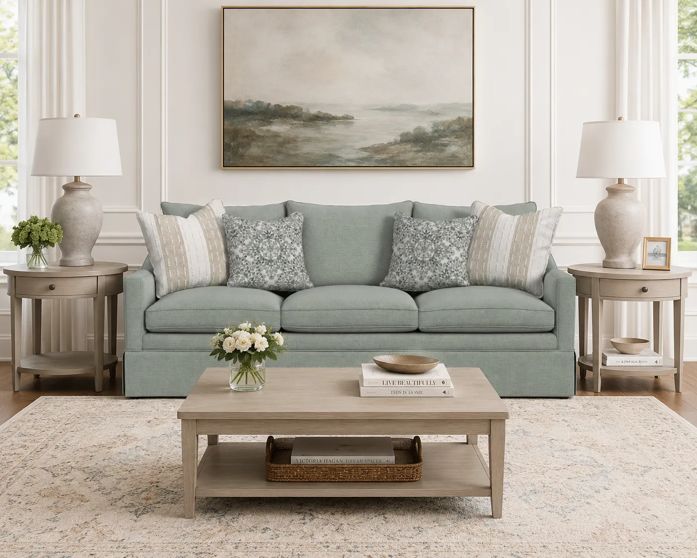 Eleanora 85" or 98" Skirted Sofa (+90 fabrics) 7572 4 Eleanora 85" or 98" Skirted Sofa (+90 fabrics) 7572