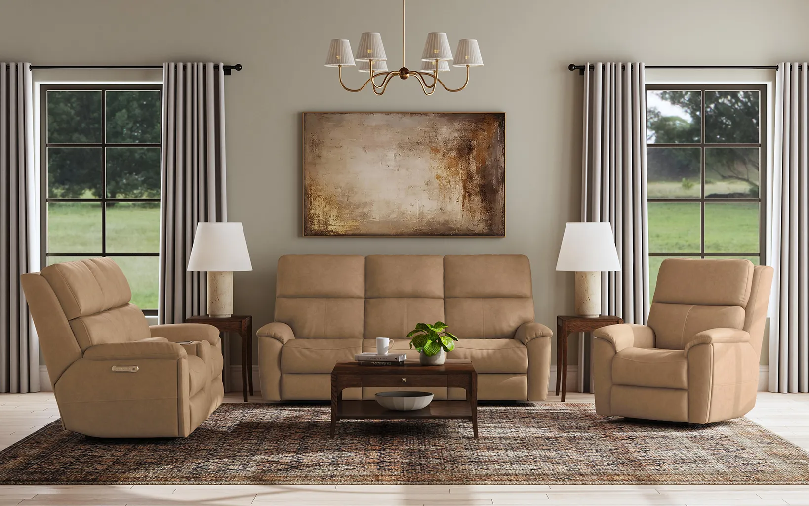 Porter 2865 Triple Power 74" Reclining Console Loveseat (+15 leathers) 12 Porter 2865 Triple Power 74" Reclining Console Loveseat (+15 leathers)