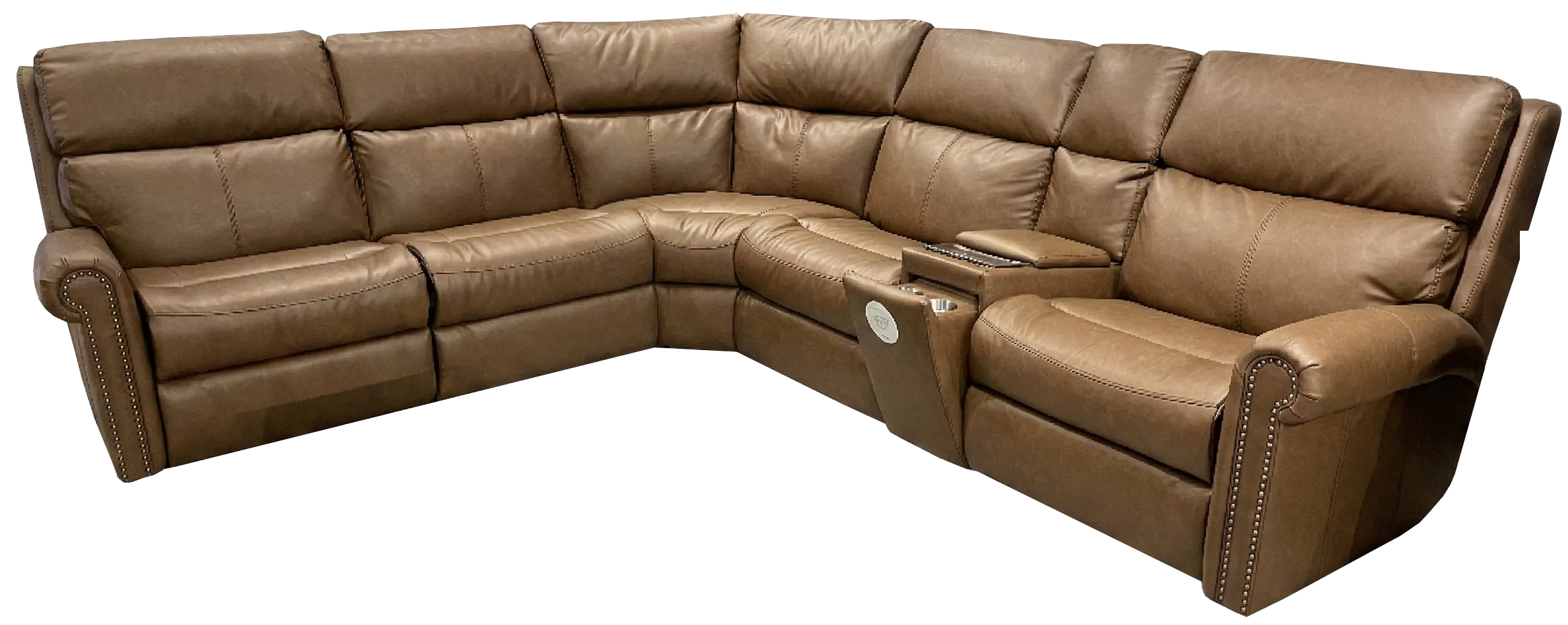 Bernard Triple Power Zero Gravity Leather Reclining Sectional (+20 leathers) 1 Bernard Triple Power Zero Gravity Leather Reclining Sectional (+20 leathers)