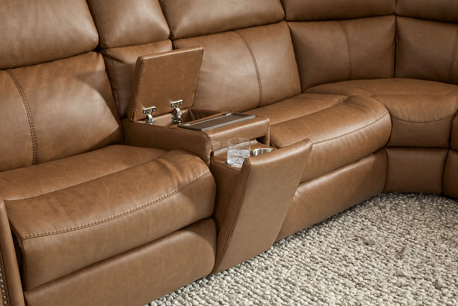 Bernard Triple Power Zero Gravity Leather Reclining Sectional (+20 leathers) 2 Bernard Triple Power Zero Gravity Leather Reclining Sectional (+20 leathers)