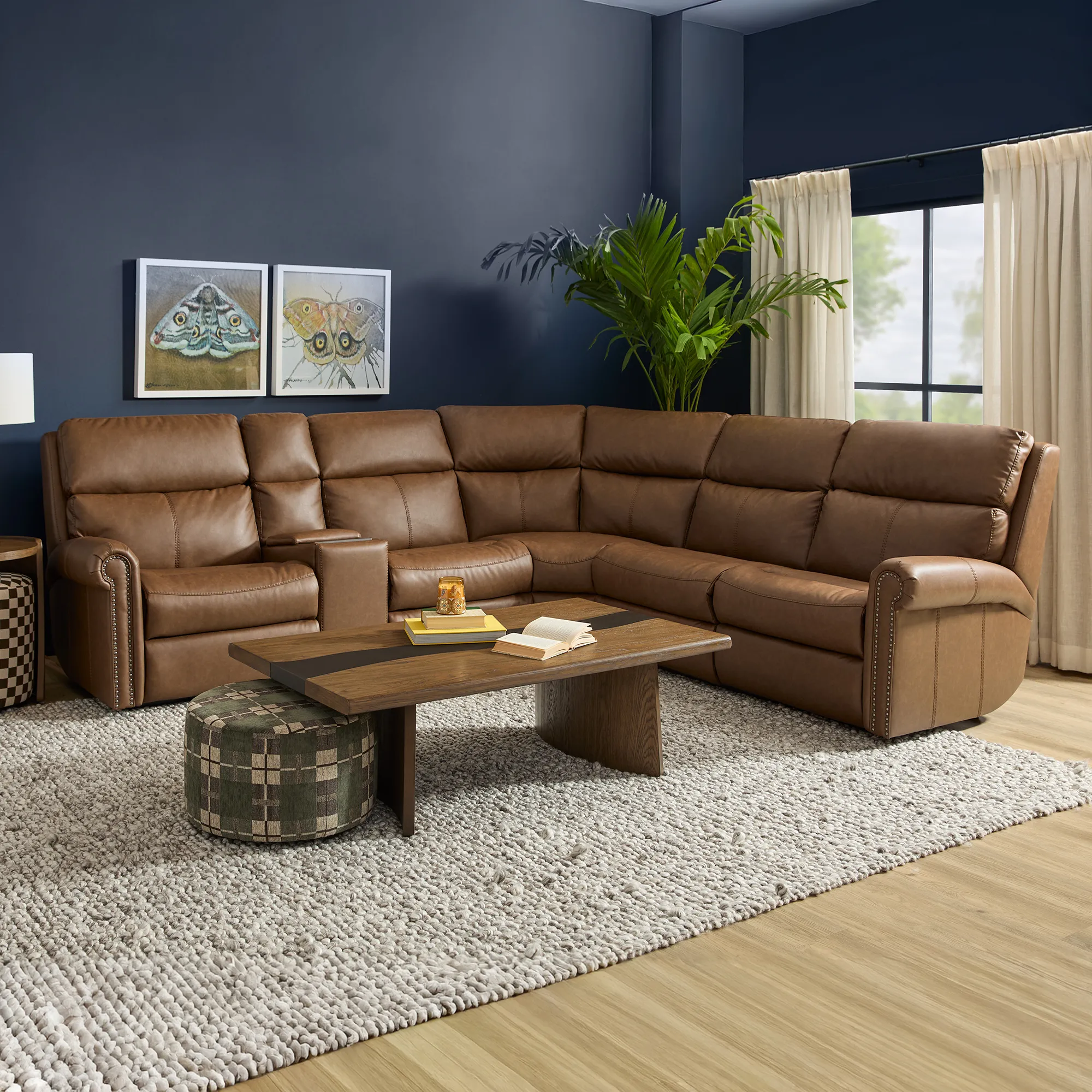 Bernard Triple Power Zero Gravity Leather Reclining Sectional (+20 leathers) 7 Bernard Triple Power Zero Gravity Leather Reclining Sectional (+20 leathers)