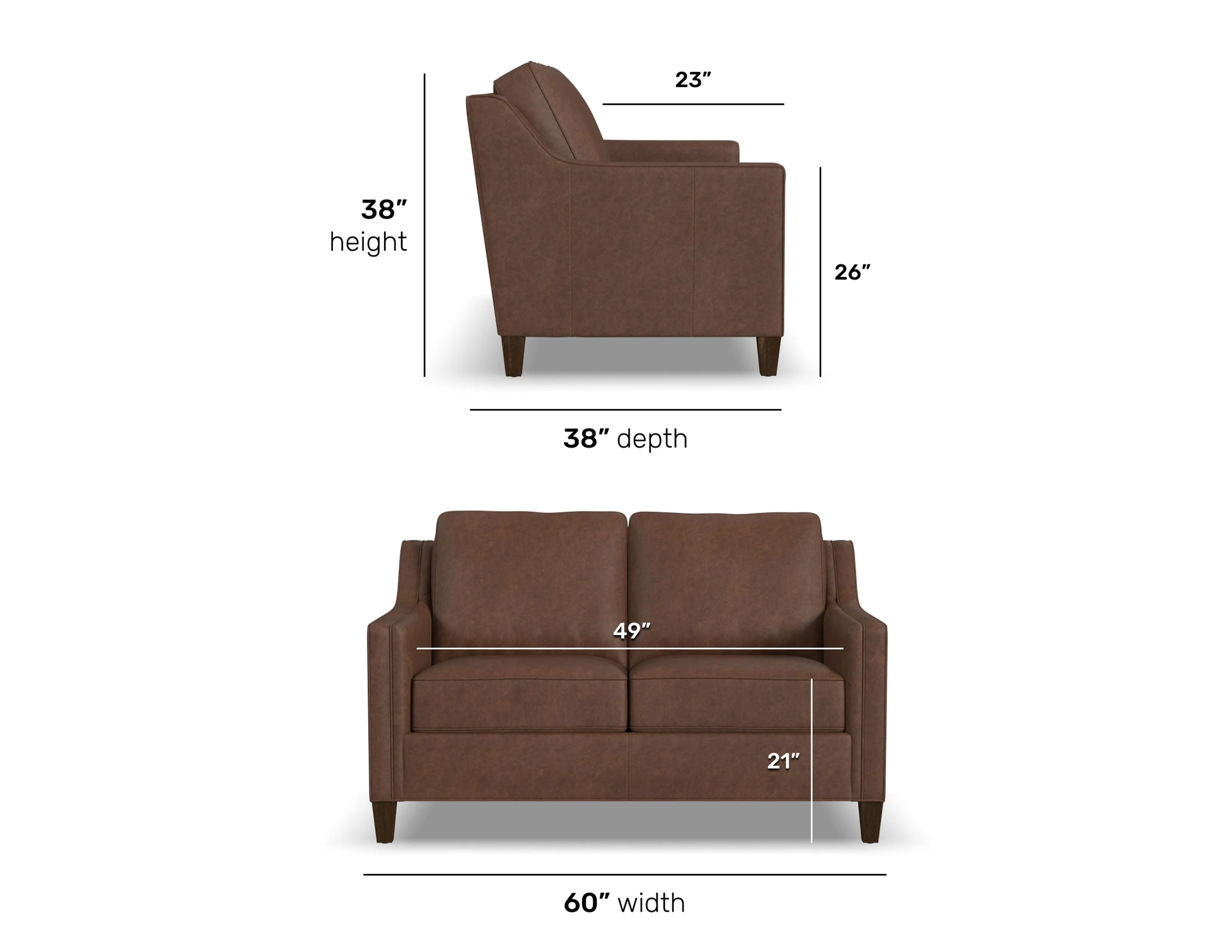 Finley 88" Leather Sofa (+40 leathers) 10 Finley 88" Leather Sofa (+40 leathers)