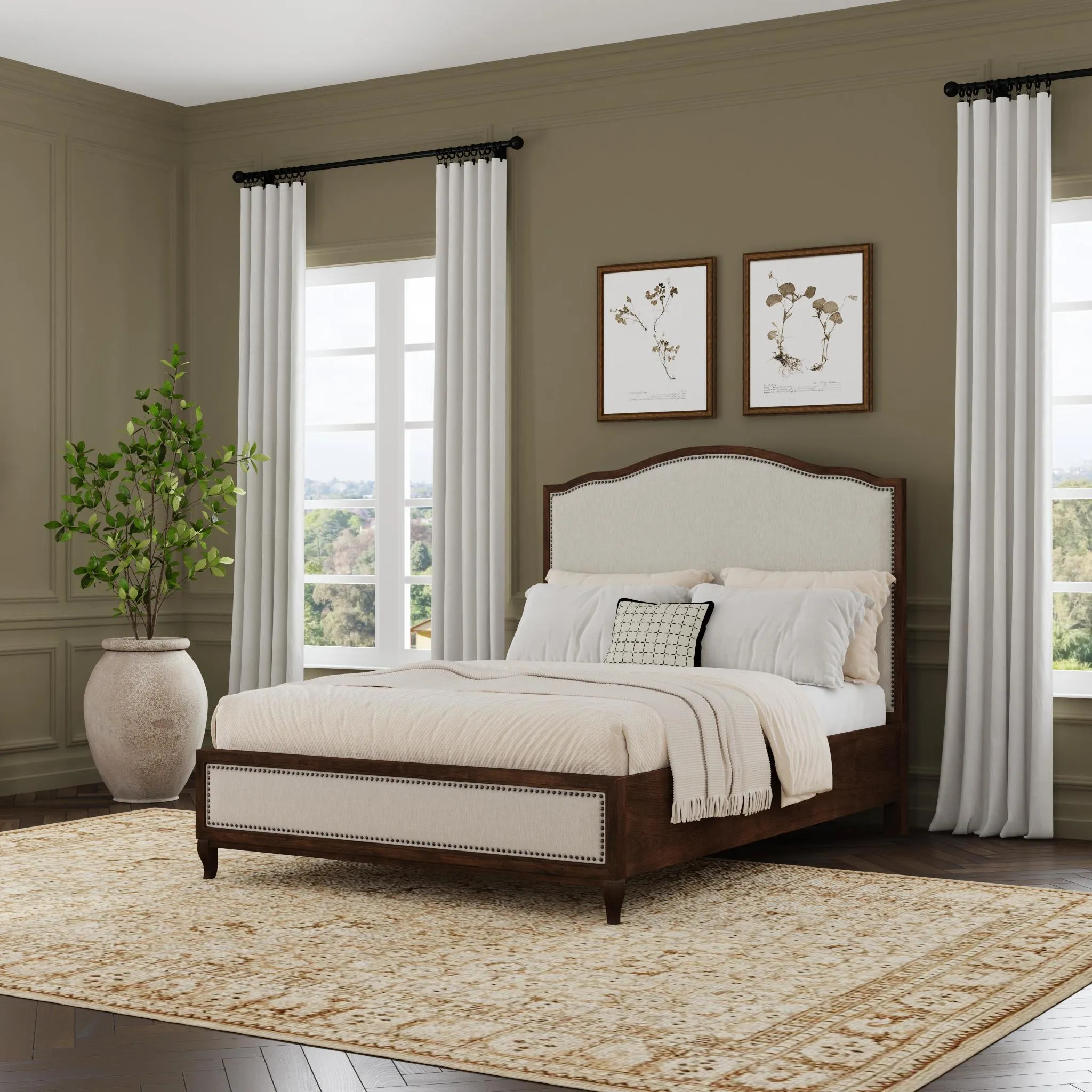 Bellevue Queen Upholstered Bed 2 Bellevue Queen Upholstered Bed