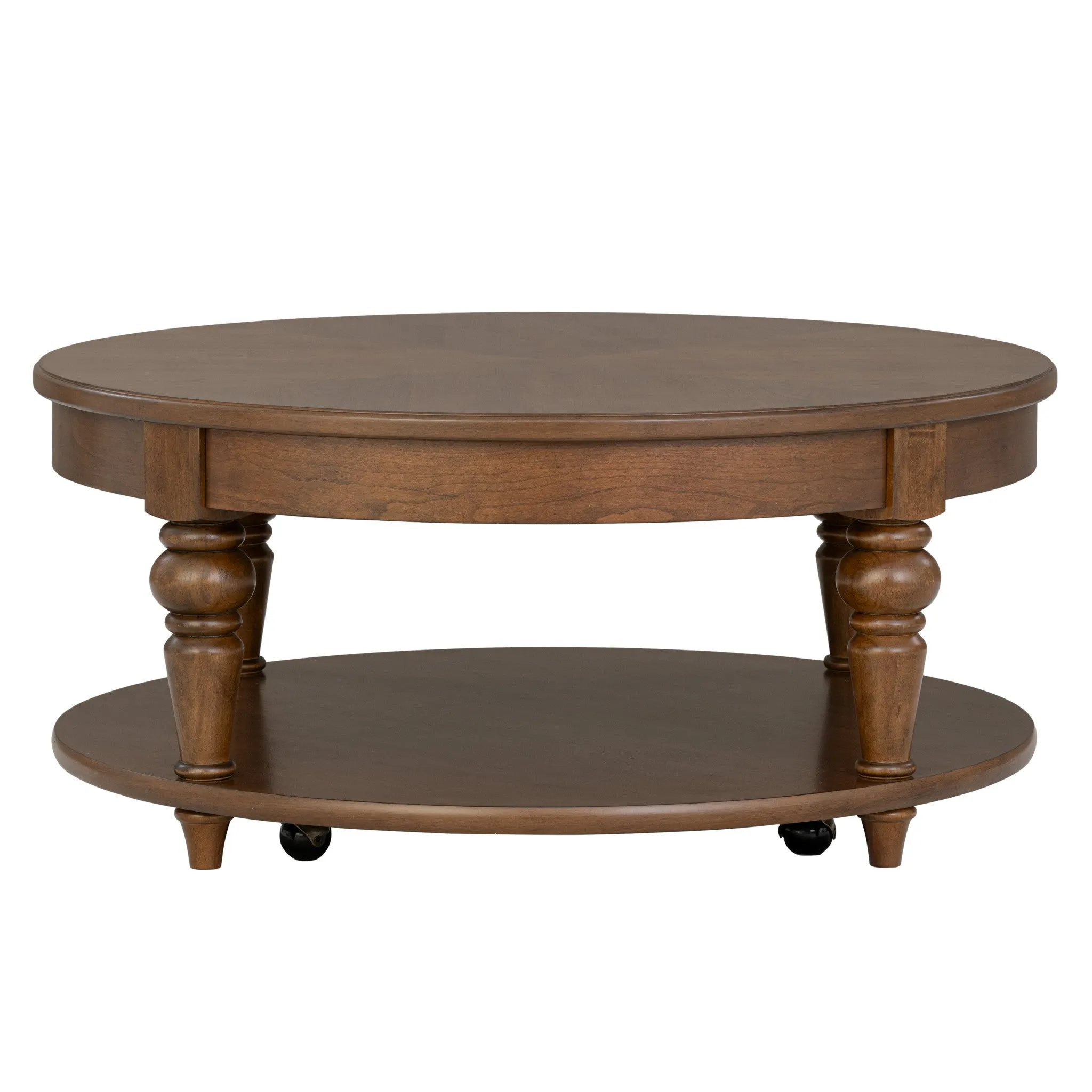 Bellevue Round Coffee Table w/ Casters 3 Bellevue Round Coffee Table w/ Casters