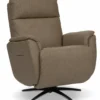 Cove Leather Power Swivel Recliner with Power Headrest, Lumbar, Heat & Massage (2 Italian Leather Colors)