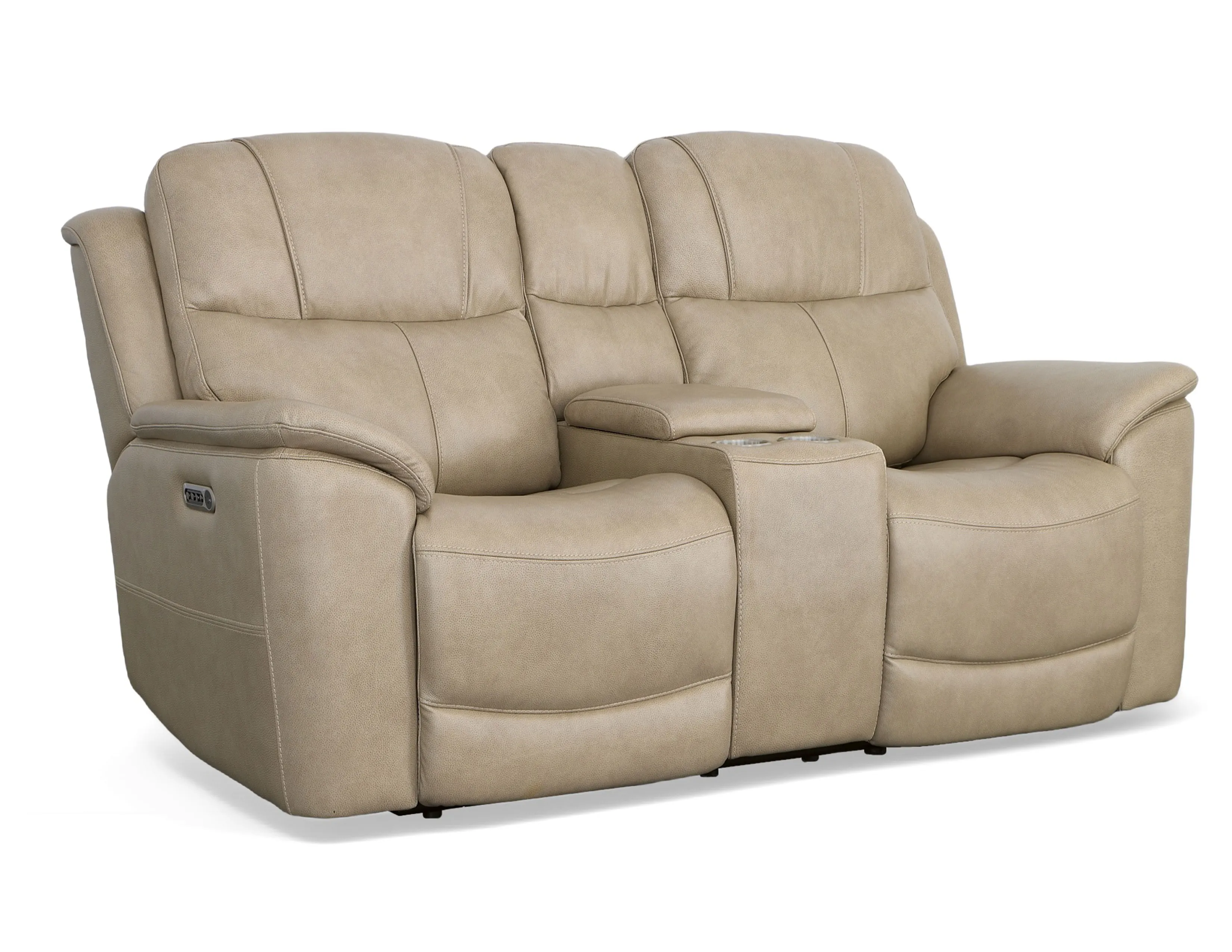 Crew Power Reclining Sofa with Power Headrests & Lumbar (Tan leather) 89" - in stock 11 Crew Power Reclining Sofa with Power Headrests & Lumbar (Tan leather) 89" - in stock