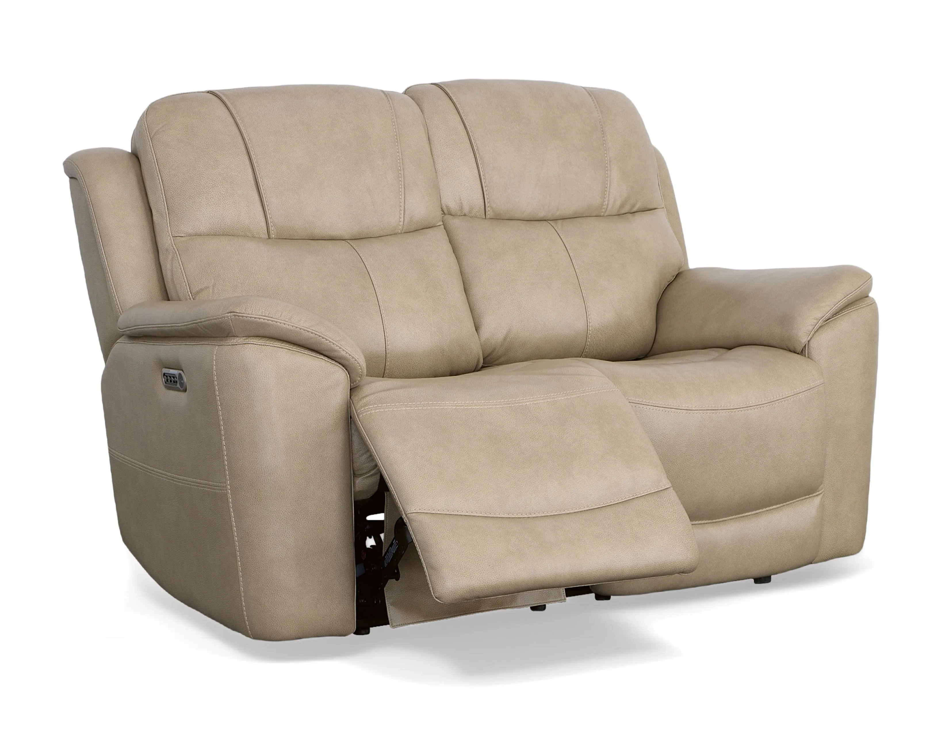 Crew Power Reclining Sofa with Power Headrests & Lumbar (Tan leather) 89" - in stock 31 Crew Power Reclining Sofa with Power Headrests & Lumbar (Tan leather) 89" - in stock