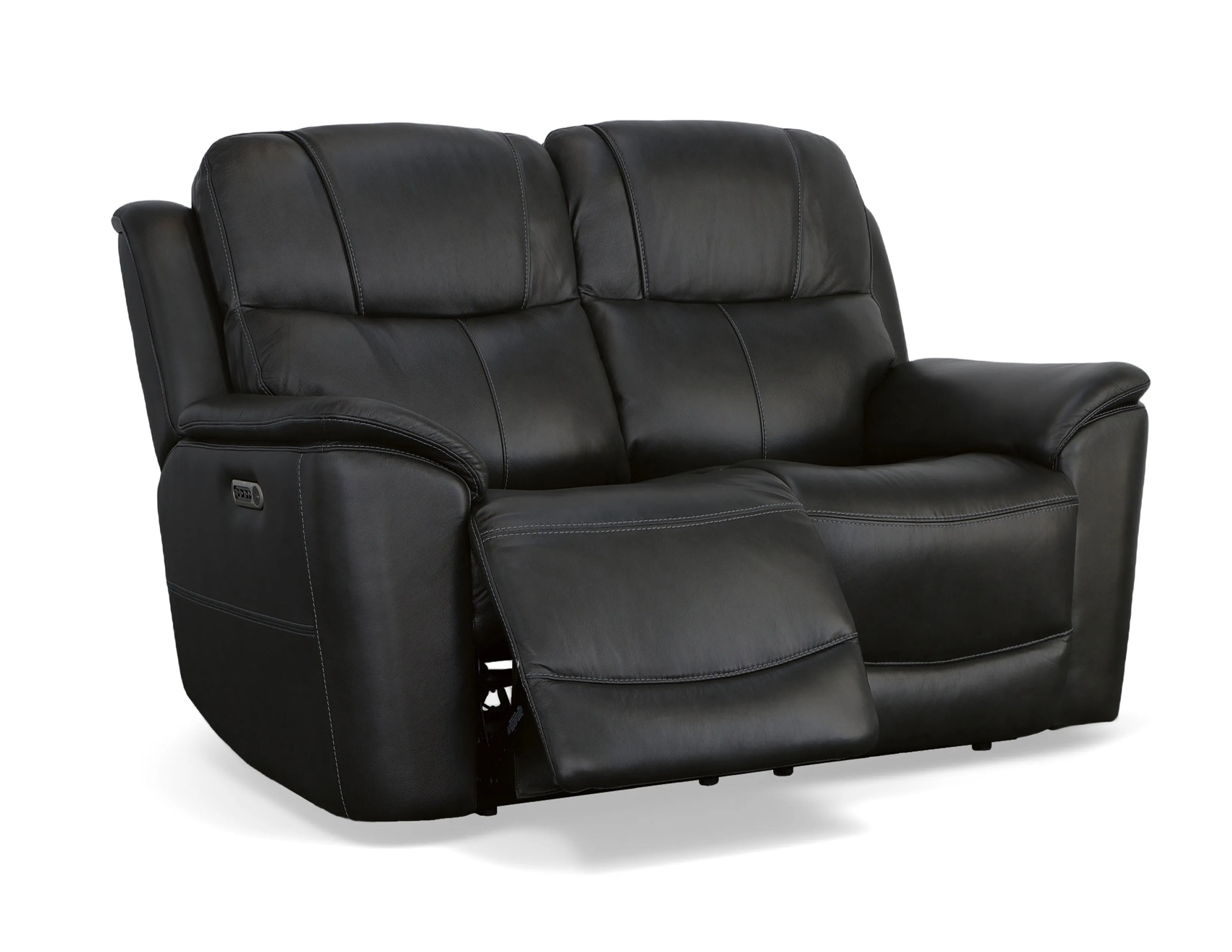 Crew Power Reclining Sofa with Power Headrests & Lumbar (Tan leather) 89" - in stock 32 Crew Power Reclining Sofa with Power Headrests & Lumbar (Tan leather) 89" - in stock