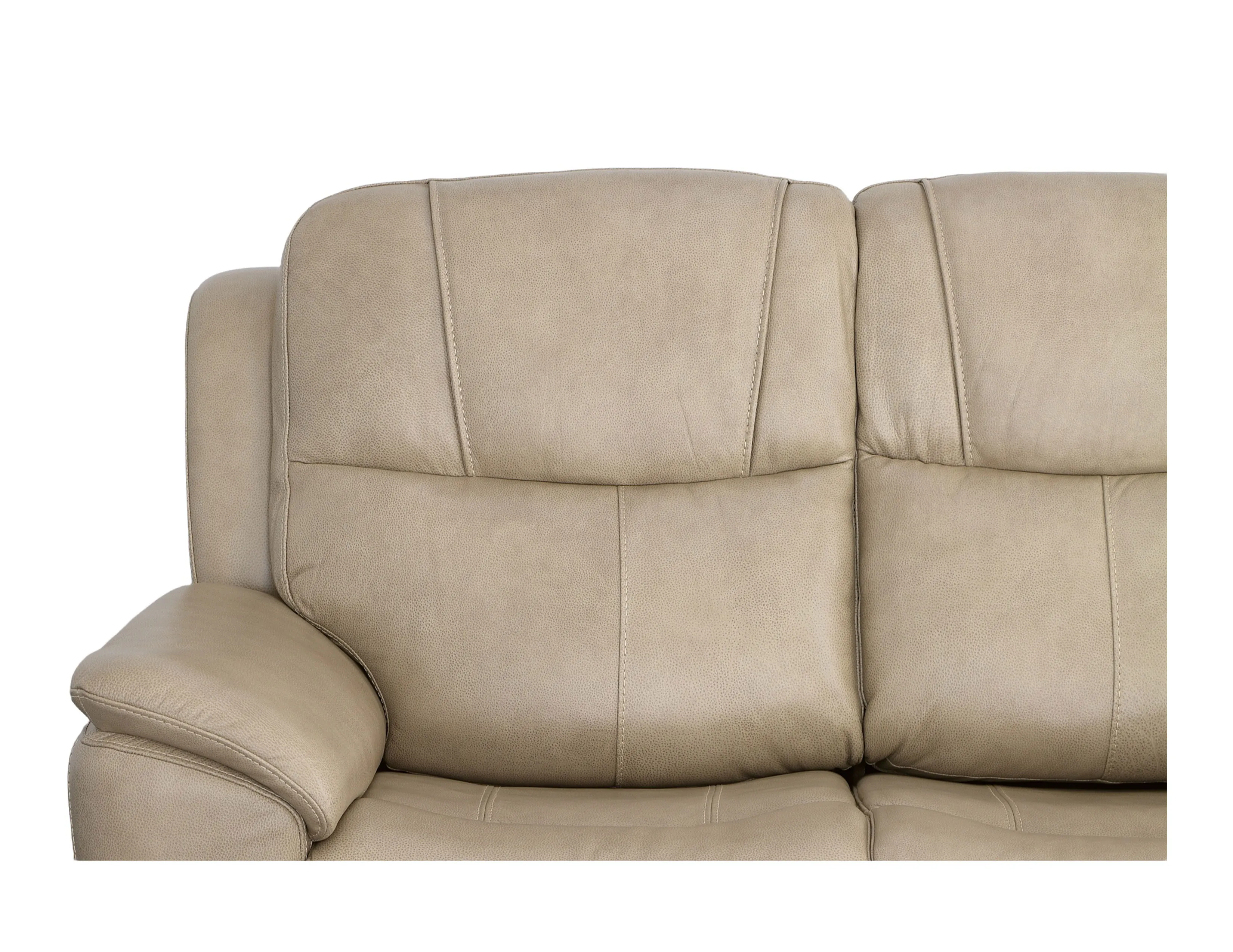 Crew Power Reclining Sofa with Power Headrests & Lumbar (Tan leather) 89" - in stock 35 Crew Power Reclining Sofa with Power Headrests & Lumbar (Tan leather) 89" - in stock