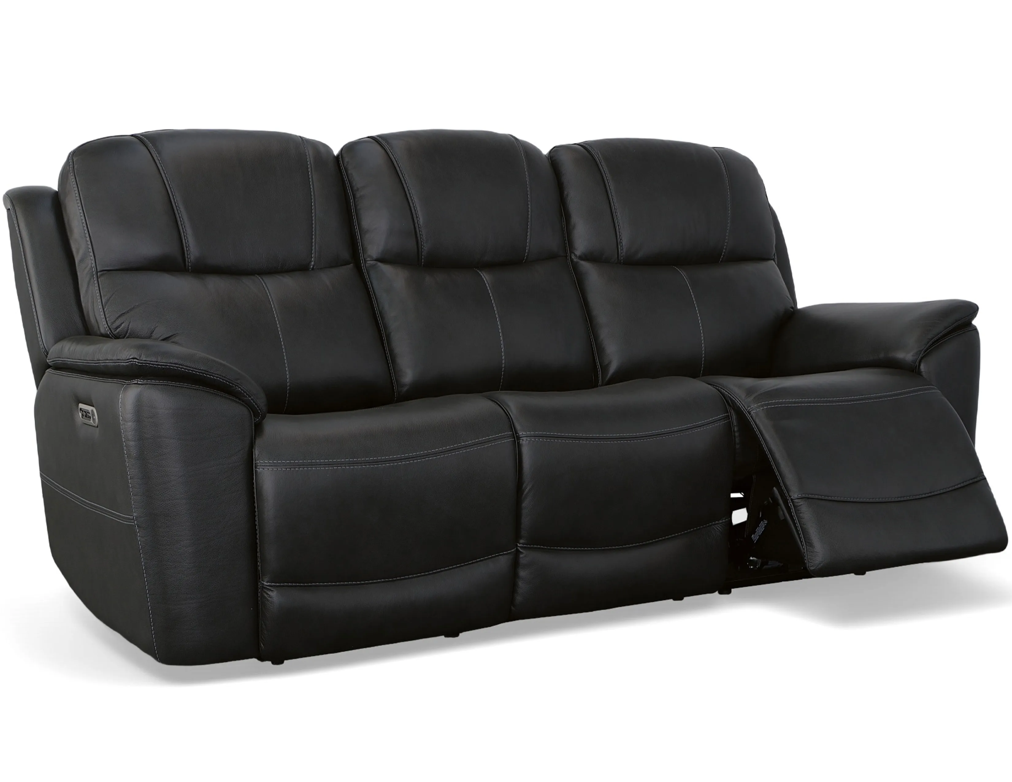 Crew Power Reclining Sofa with Power Headrests & Lumbar (Tan leather) 89" - in stock 4 Crew Power Reclining Sofa with Power Headrests & Lumbar (Tan leather) 89" - in stock