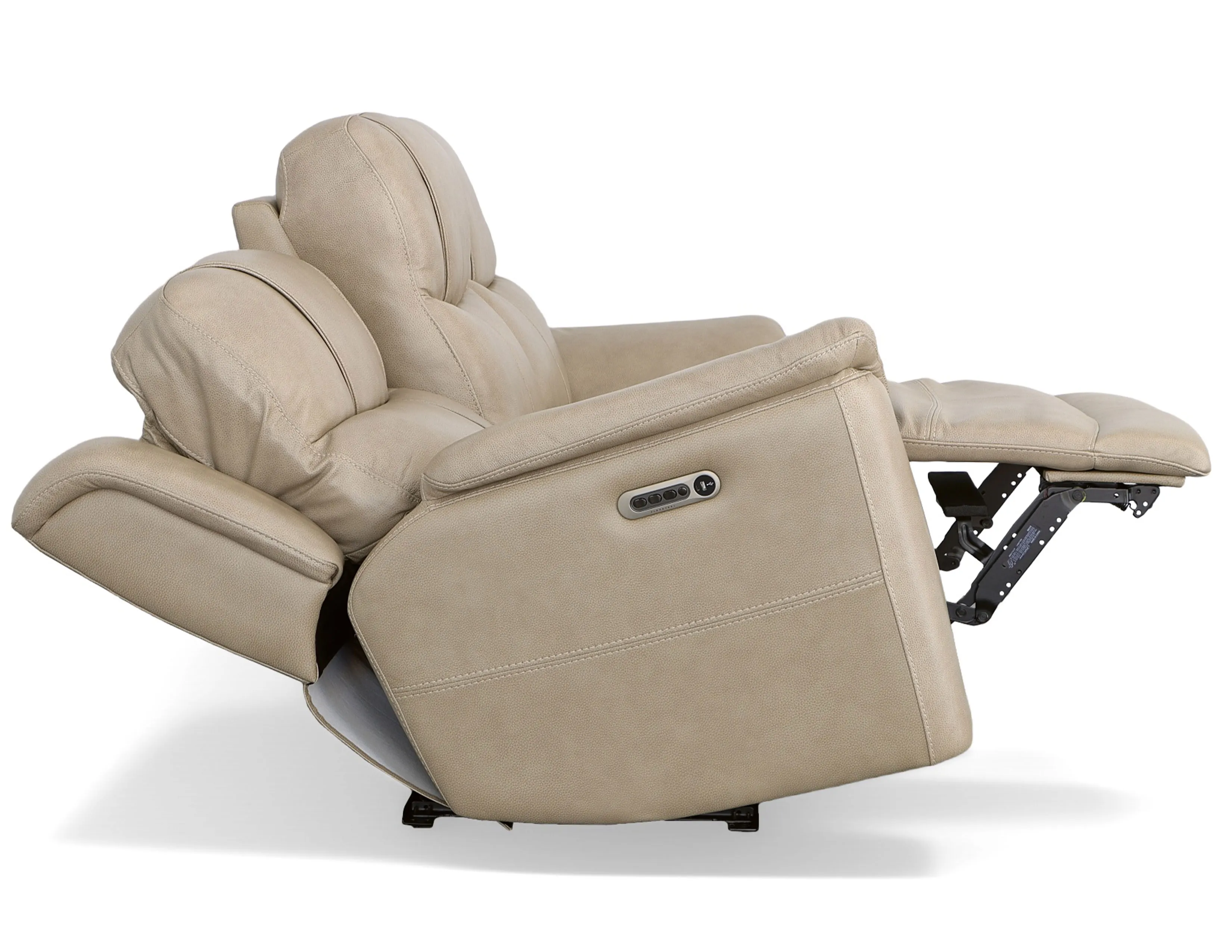 Crew Power Reclining Sofa with Power Headrests & Lumbar (Tan leather) 89" - in stock 7 Crew Power Reclining Sofa with Power Headrests & Lumbar (Tan leather) 89" - in stock