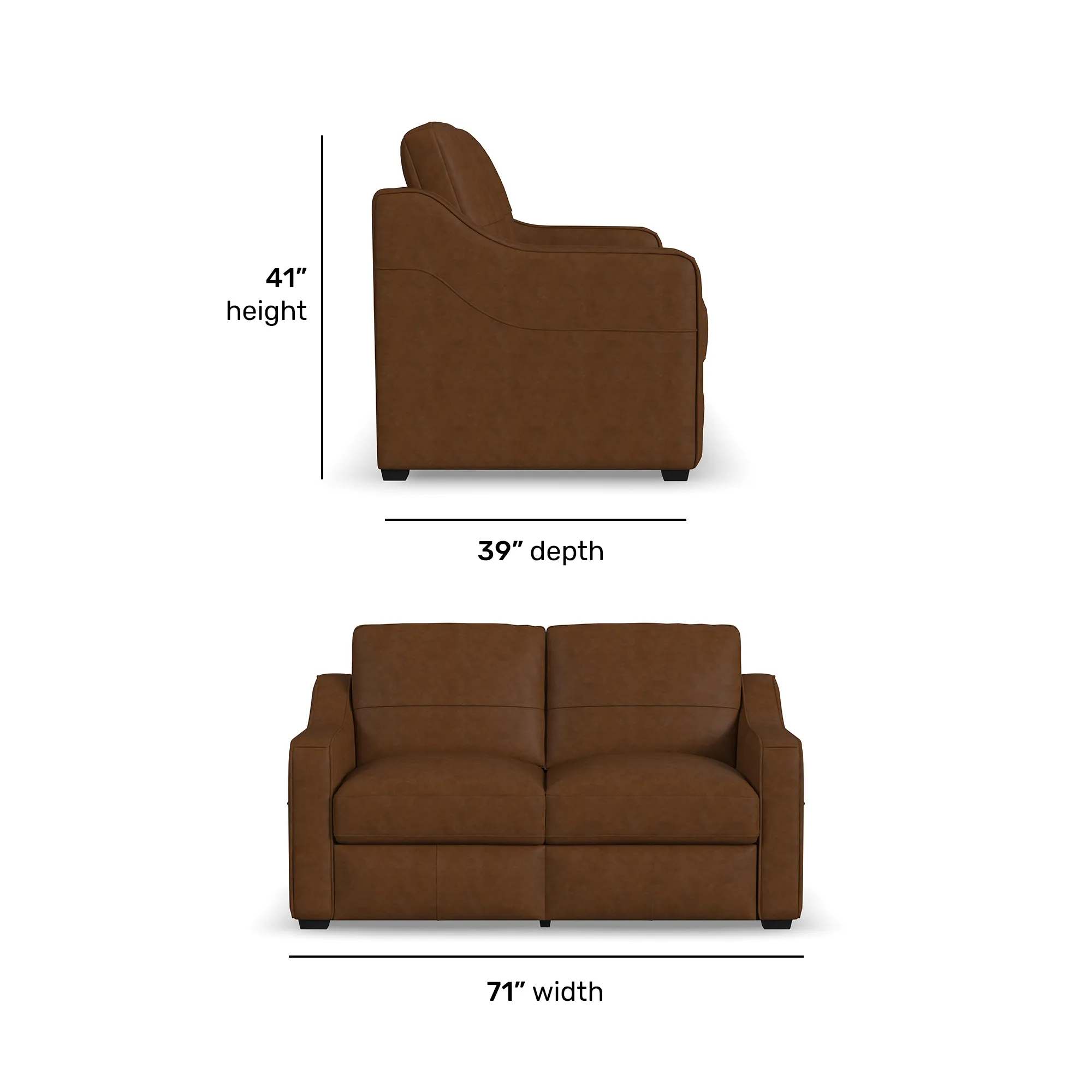 Hudson 98" Leather Sofa (2 colors) 14 Hudson 98" Leather Sofa (2 colors)