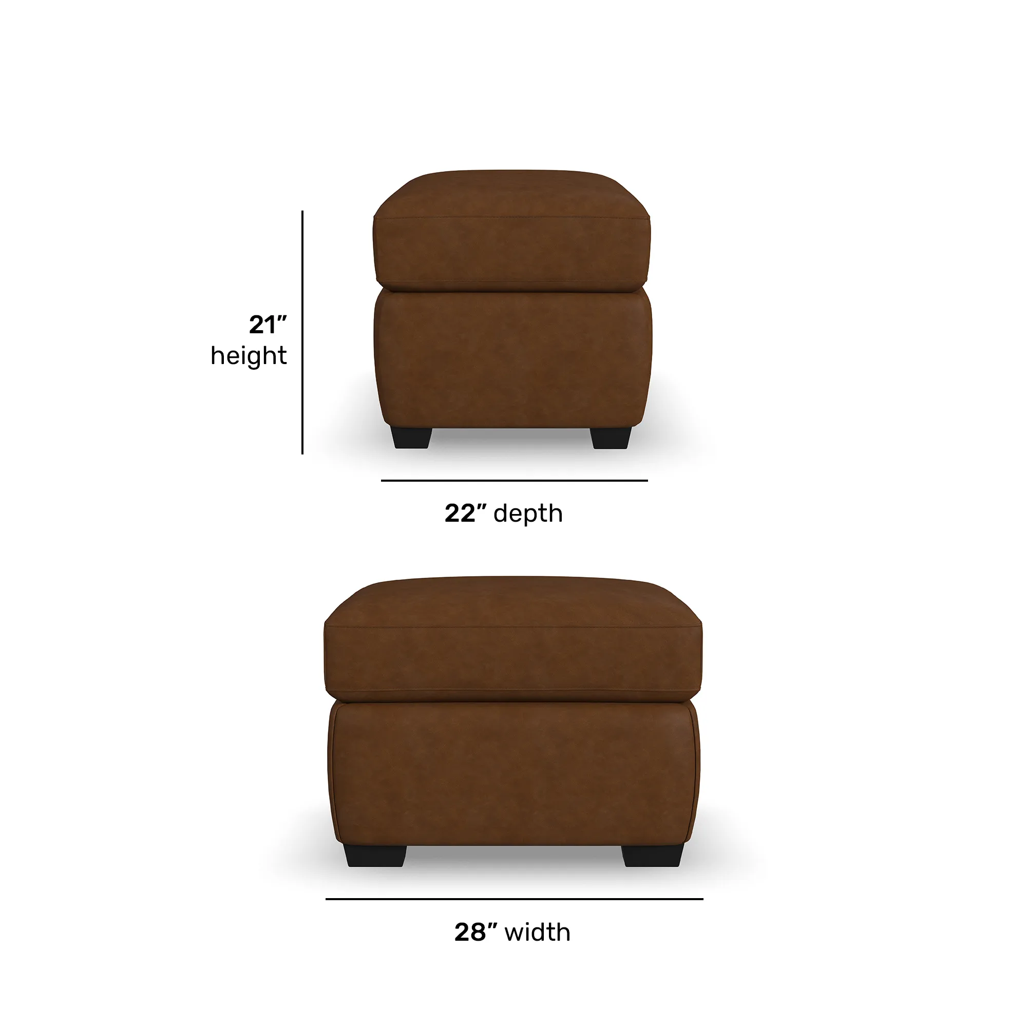 Hudson 98" Leather Sofa (2 colors) 24 Hudson 98" Leather Sofa (2 colors)