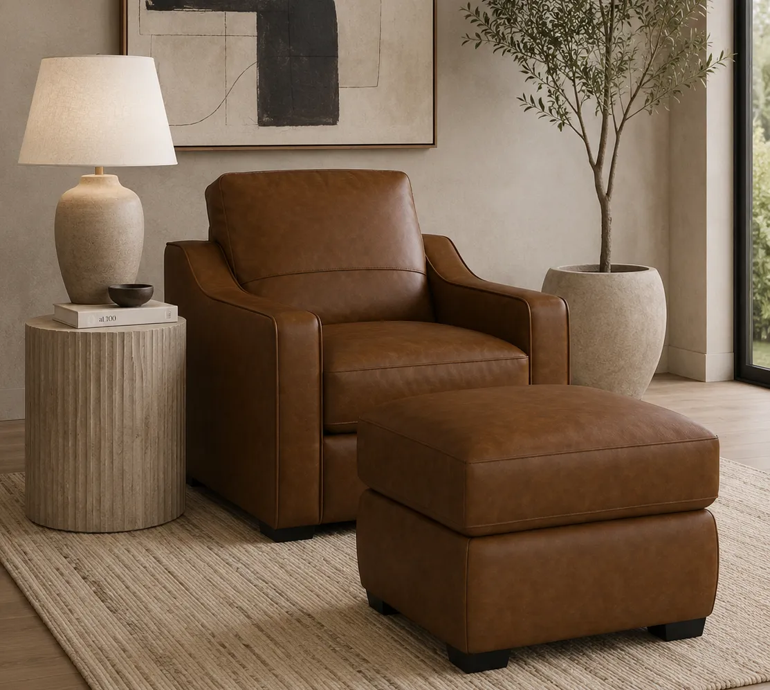 Hudson 98" Leather Sofa (2 colors) 25 Hudson 98" Leather Sofa (2 colors)