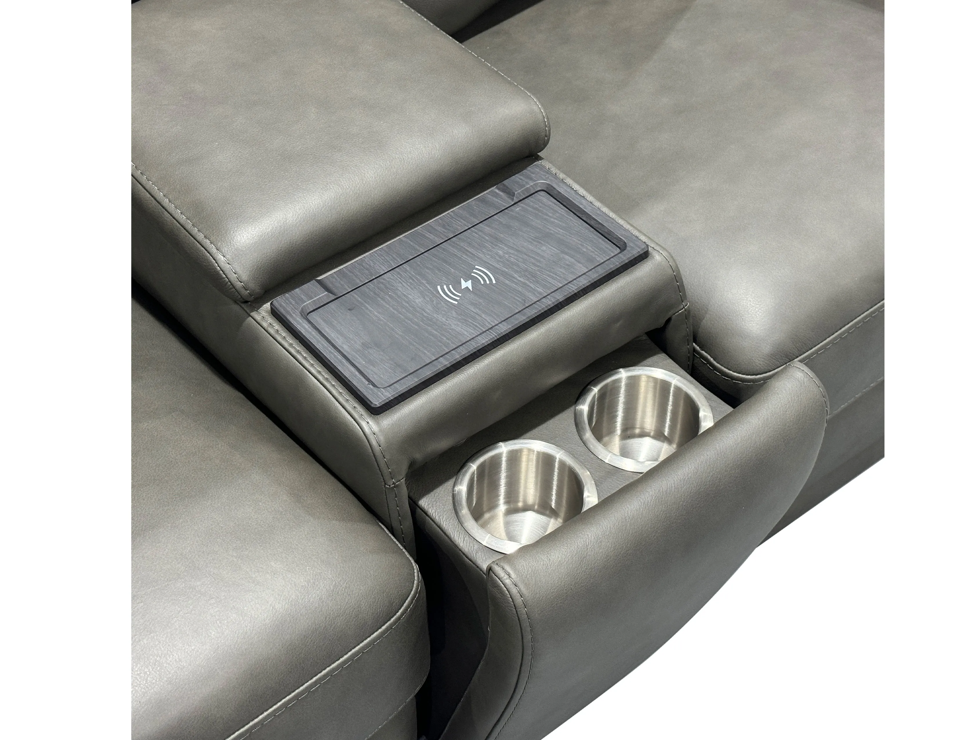 Maxwell Triple Power Zero Gravity Reclining Console Loveseat (2 colors) 3 Maxwell Triple Power Zero Gravity Reclining Console Loveseat (2 colors)