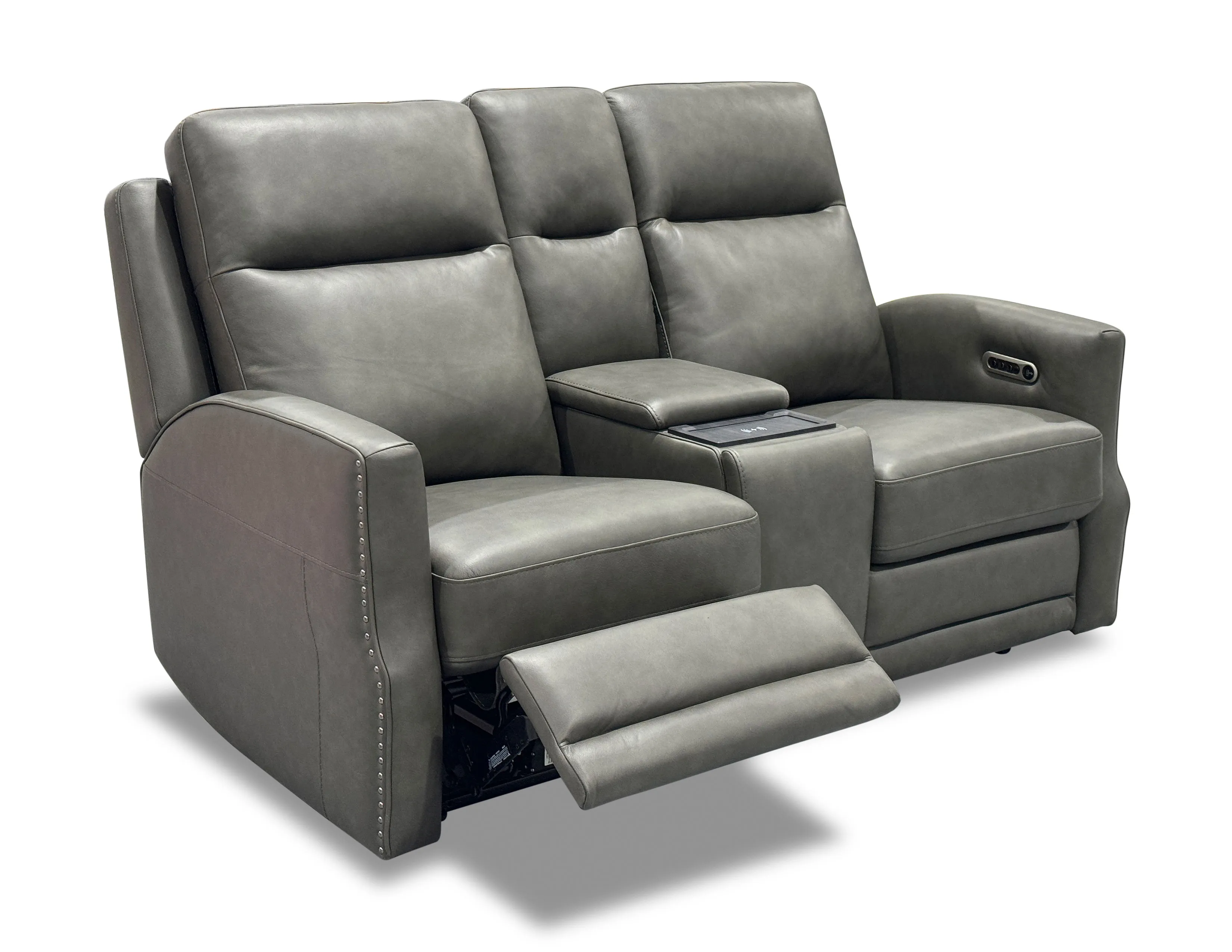Maxwell Triple Power Zero Gravity Reclining Console Loveseat (2 colors) 4 Maxwell Triple Power Zero Gravity Reclining Console Loveseat (2 colors)