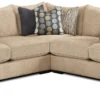 Handwoven Linen Three Piece Sectional (includes pillows) 122" x 122"