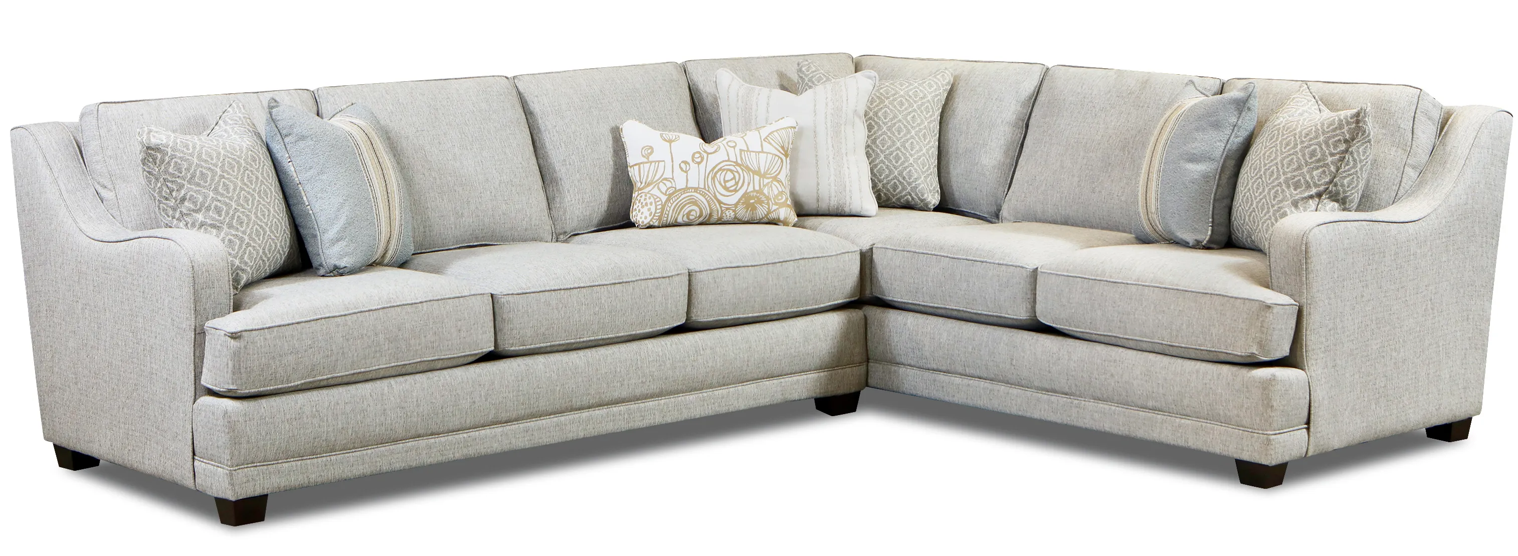Limelight Mineral Two Piece Sectional 7000 (includes pillows) performance fabric - 124" x 96" 1 Limelight Mineral Two Piece Sectional 7000 (includes pillows) performance fabric - 124" x 96"