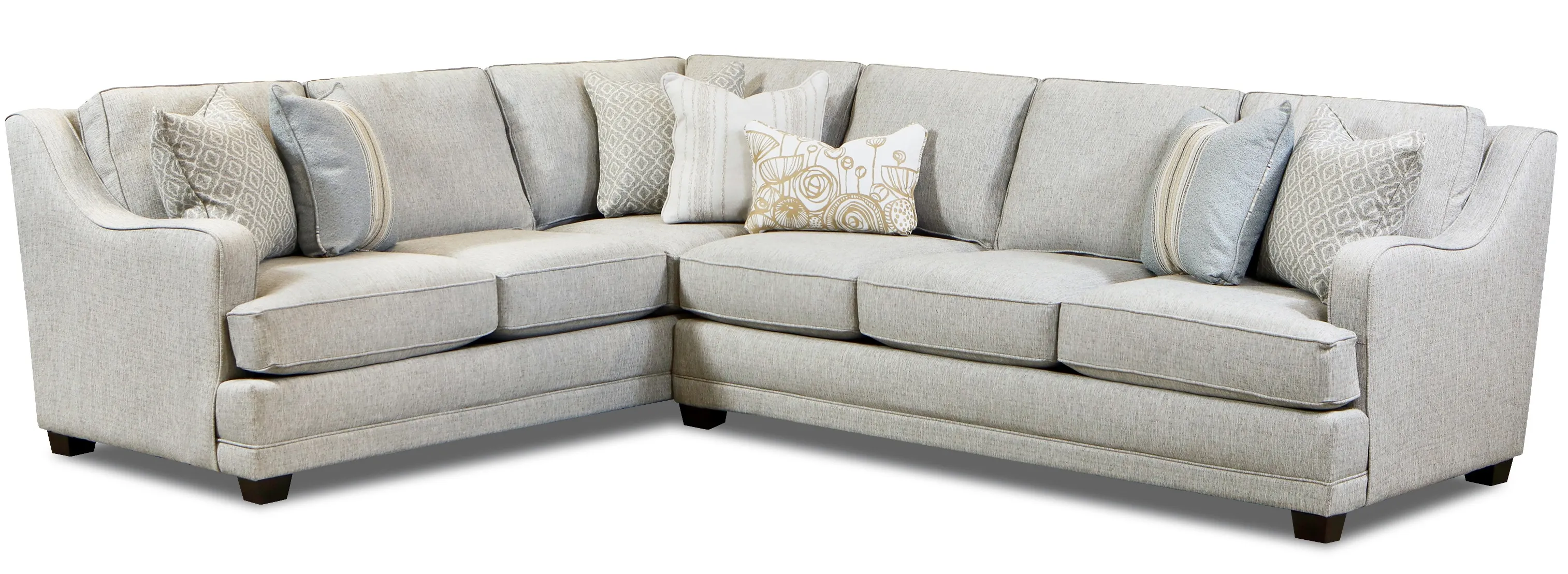 Limelight Mineral Two Piece Sectional 7000 (includes pillows) performance fabric - 124" x 96" 2 Limelight Mineral Two Piece Sectional 7000 (includes pillows) performance fabric - 124" x 96"