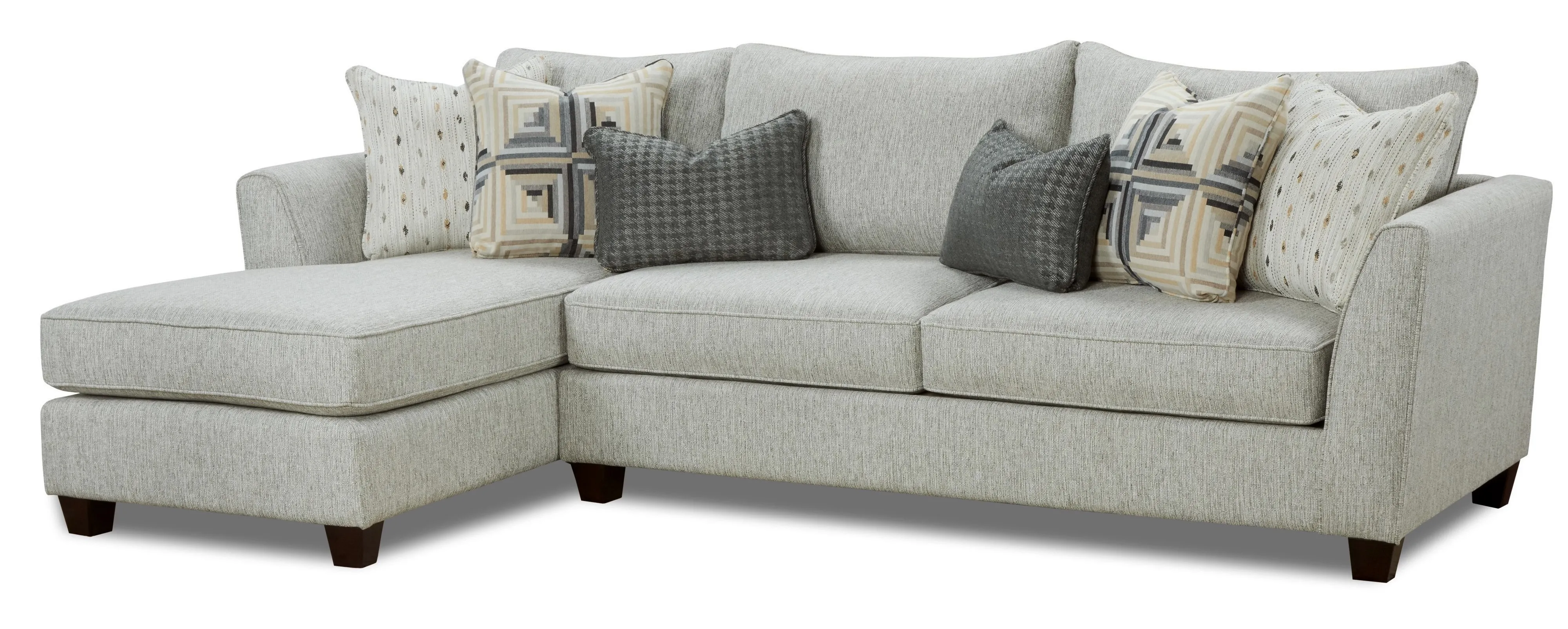 Palm Beach 114" Chaise Sofa Sectional (includes pillows) - performance fabric 3 Palm Beach 114" Chaise Sofa Sectional (includes pillows) - performance fabric