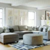 Palm Beach Five Piece Sleeper Sectional (Performance fabric) 141" x 114" 5 Palm Beach Five Piece Sleeper Sectional (Performance fabric) 141" x 114"