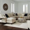 Plumley Bisque Four Piece Sectional (includes pillows) 143" x 114" 26 Plumley Bisque Four Piece Sectional (includes pillows) 143" x 114"
