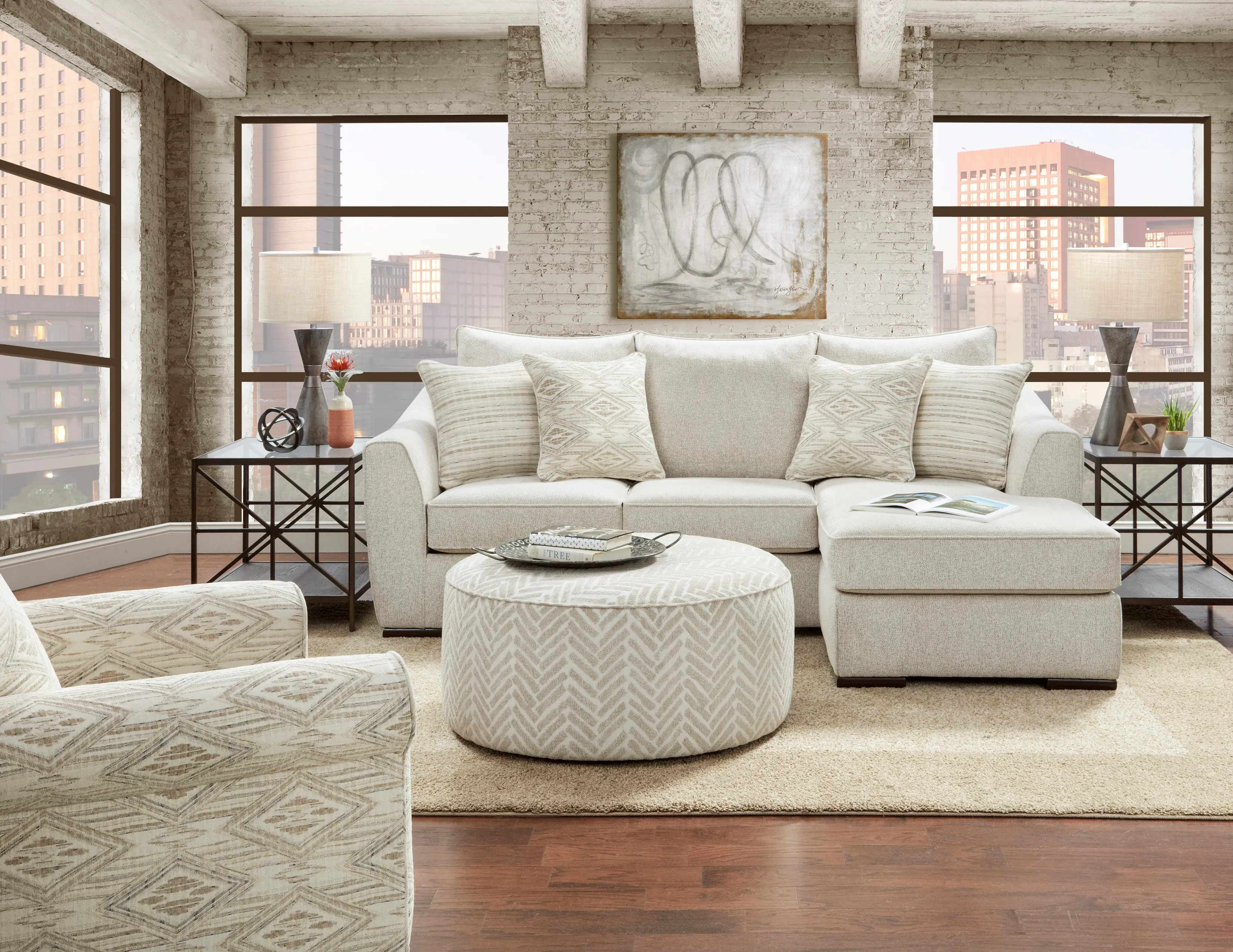 Vibrant Vision Oatmeal 95" Sofa 9770 (Includes pillows) 6 Vibrant Vision Oatmeal 95" Sofa 9770 (Includes pillows)