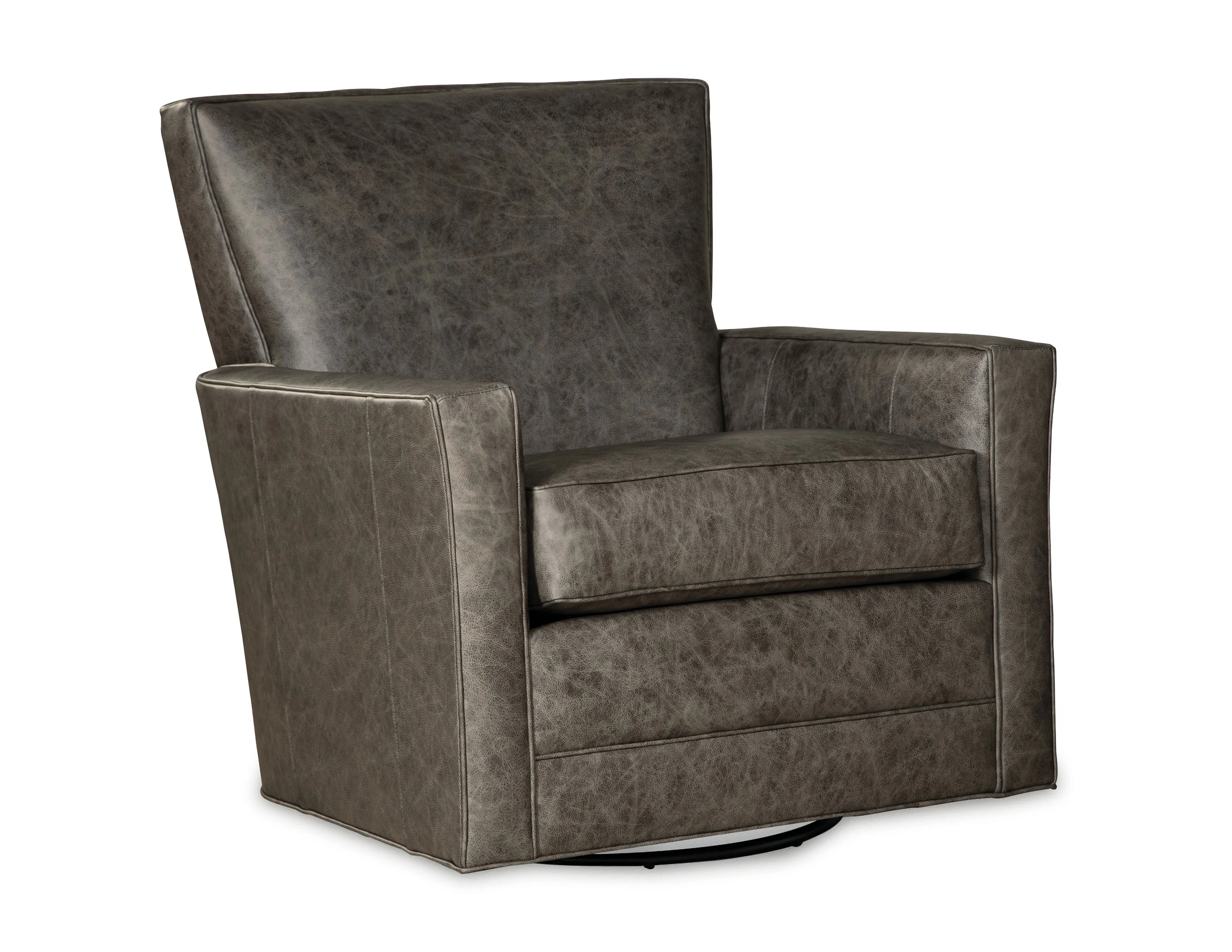 Anton Top-Grain Leather Swivel Glider (Leather choices) L0557 1 Anton Top-Grain Leather Swivel Glider (Leather choices) L0557