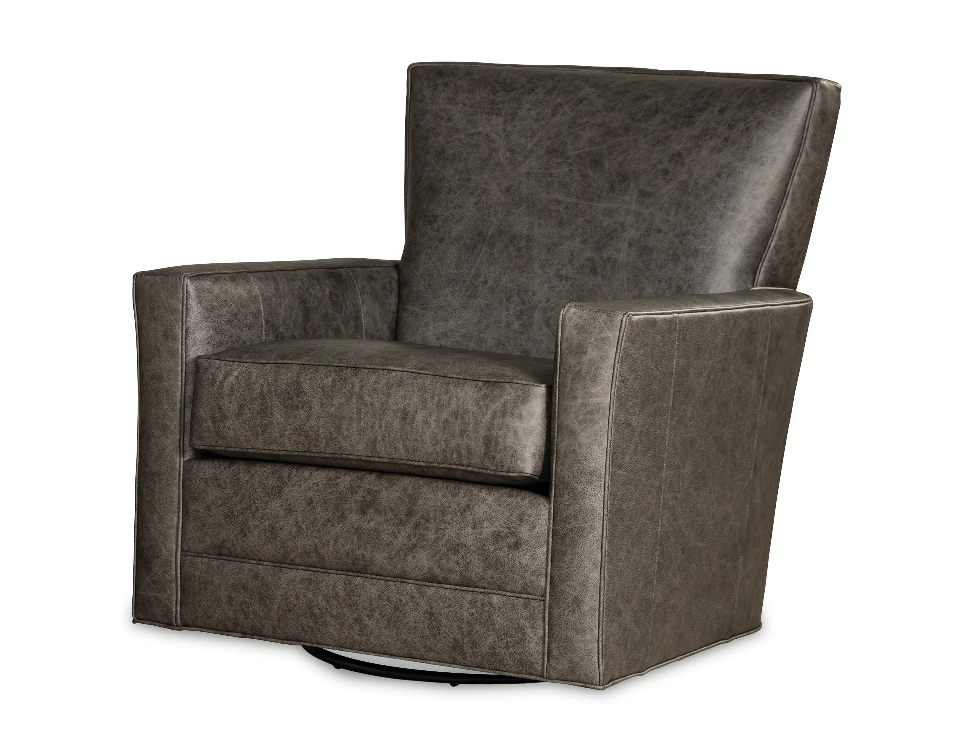 Anton Top-Grain Leather Swivel Glider (Leather choices) L0557 2 Anton Top-Grain Leather Swivel Glider (Leather choices) L0557