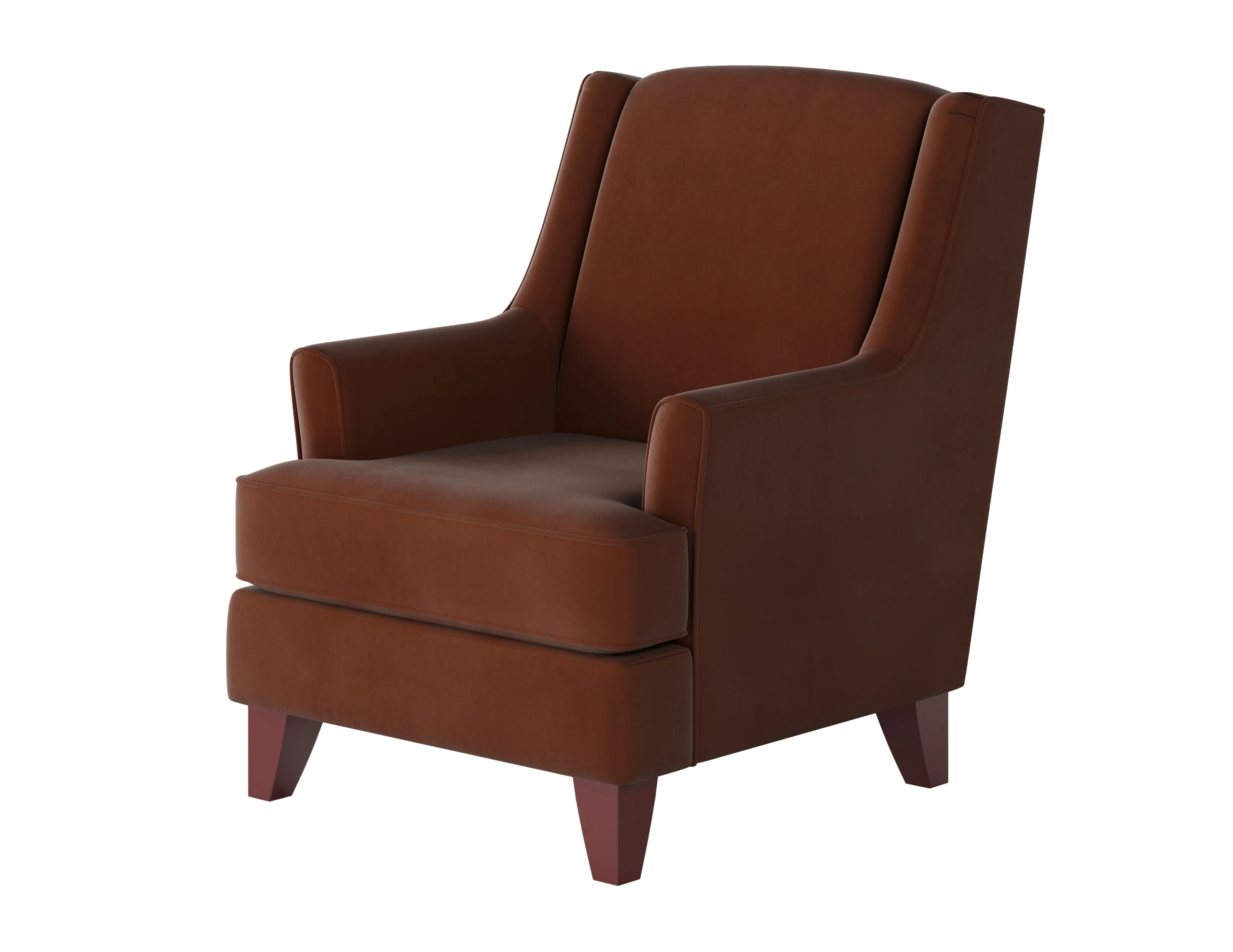 Bella Burnt Orange Accent Chair 260-C 2 Bella Burnt Orange Accent Chair 260-C