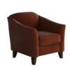 Bella Burnt Orange Accent Chair - 452-C 7 Bella Burnt Orange Accent Chair - 452-C