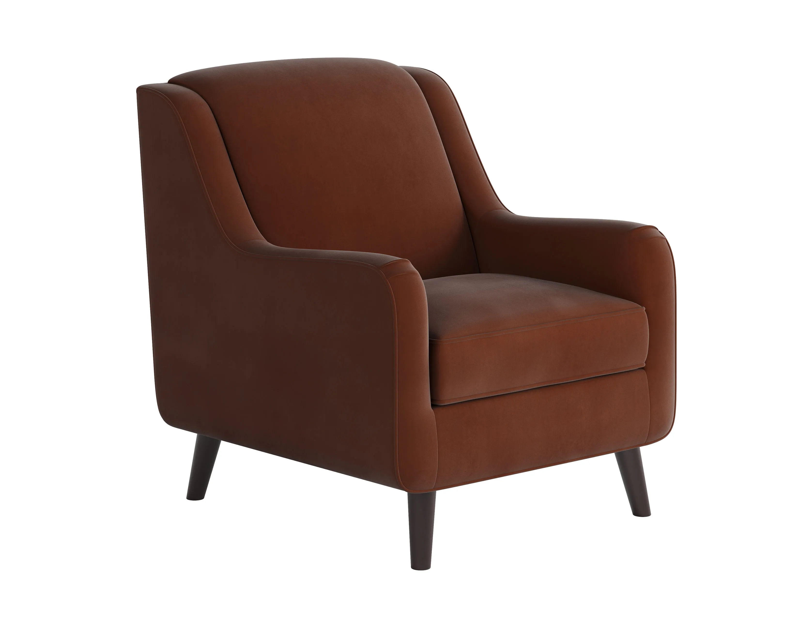 Bella Burnt Orange Accent Chair 240C 1 Bella Burnt Orange Accent Chair 240C