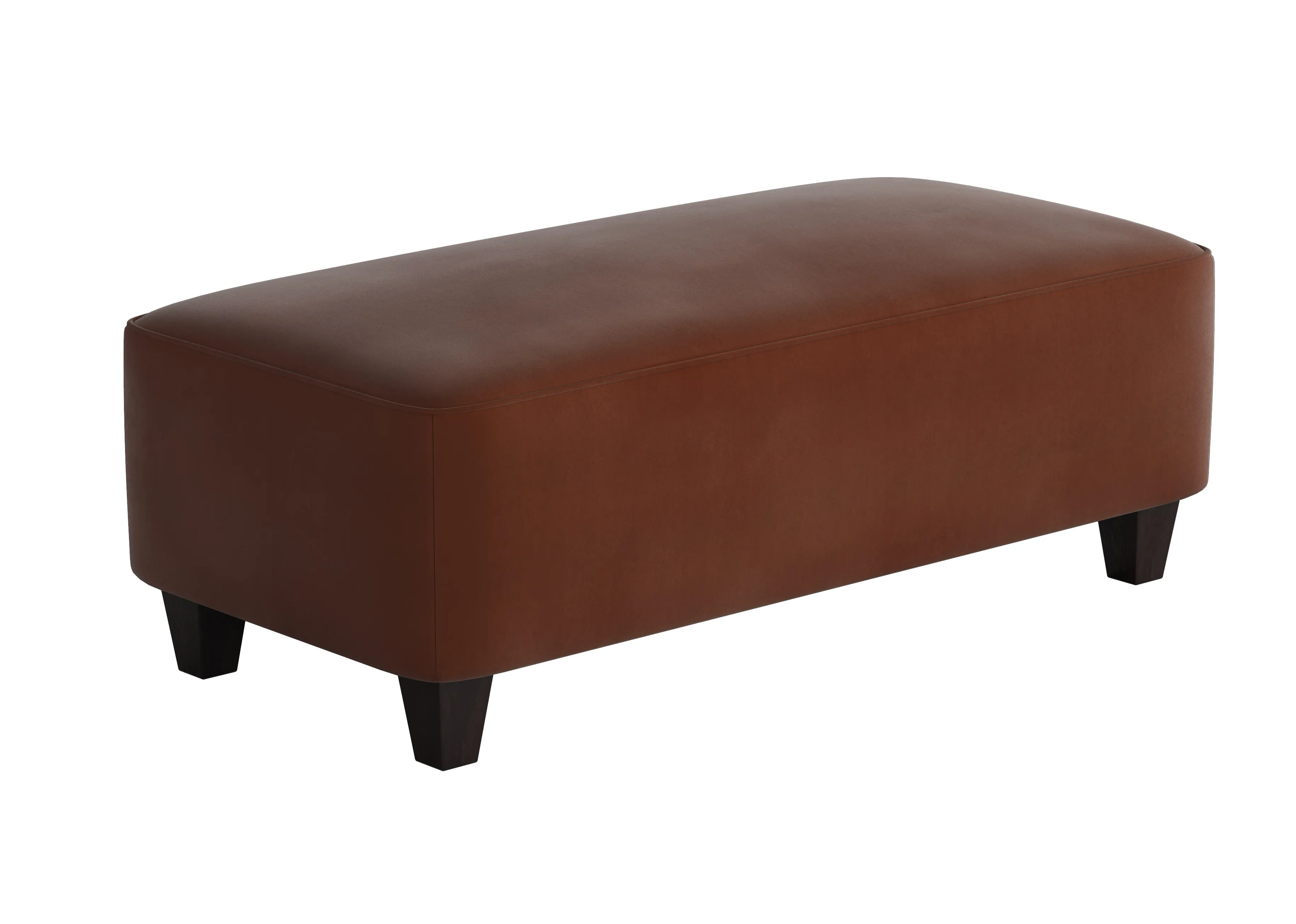Bella Burnt Orange Cocktail Ottomans (square - round - rectangular) your choice 4 Bella Burnt Orange Cocktail Ottomans (square - round - rectangular) your choice