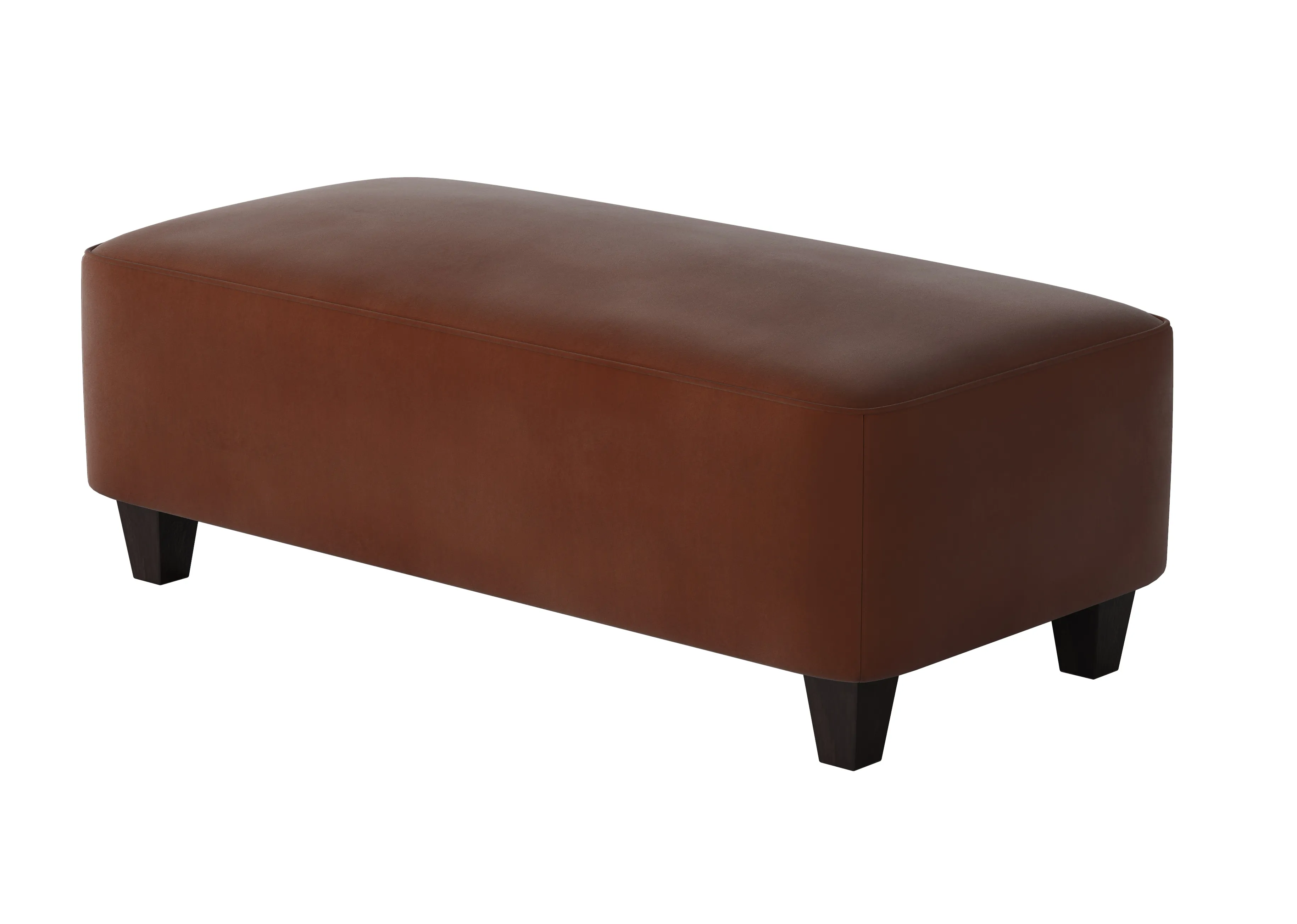 Bella Burnt Orange Cocktail Ottomans (square - round - rectangular) your choice 5 Bella Burnt Orange Cocktail Ottomans (square - round - rectangular) your choice