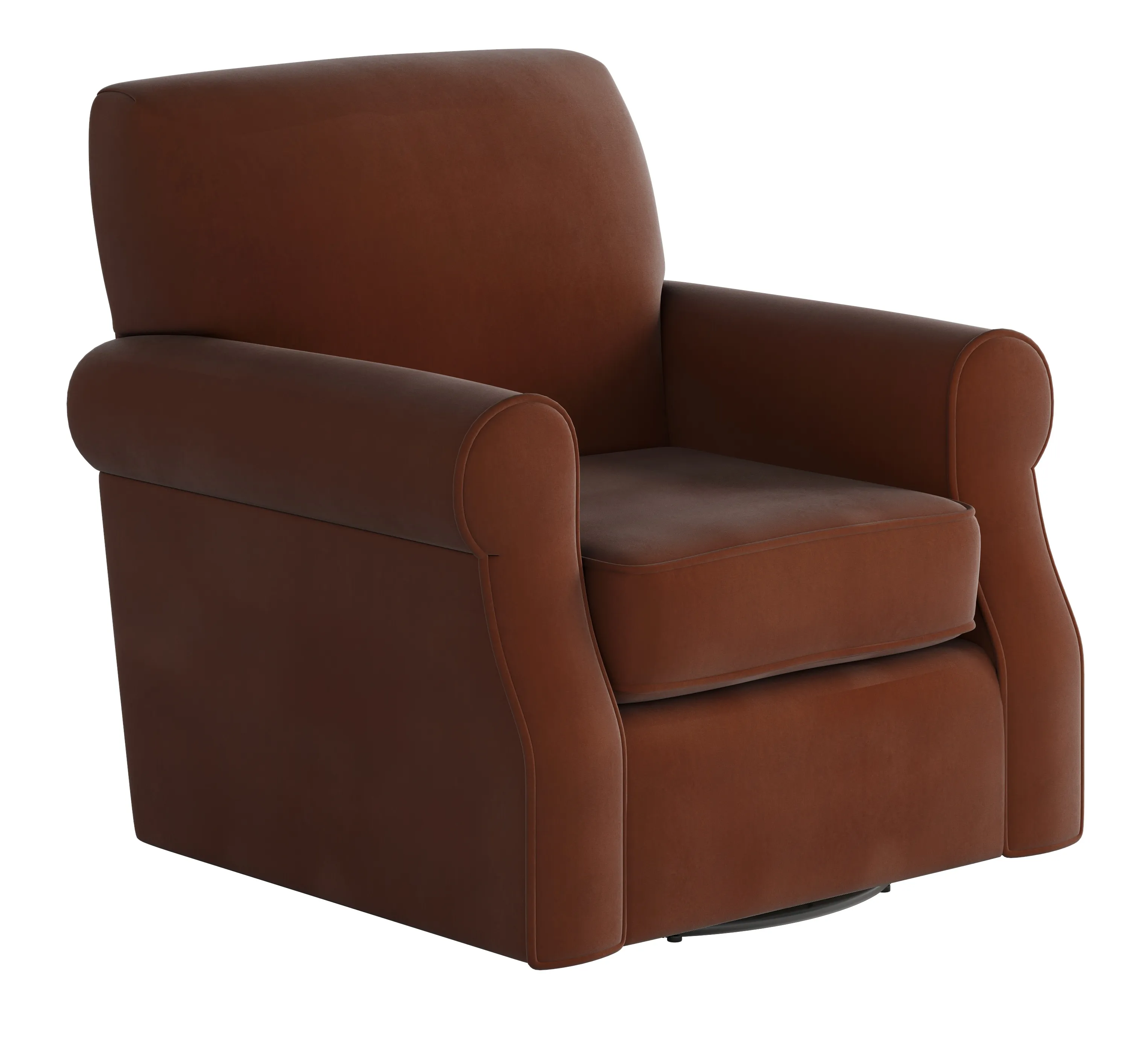 Bella Burnt Orange Swivel Glider Chairs (four styles available) 2 Bella Burnt Orange Swivel Glider Chairs (four styles available)