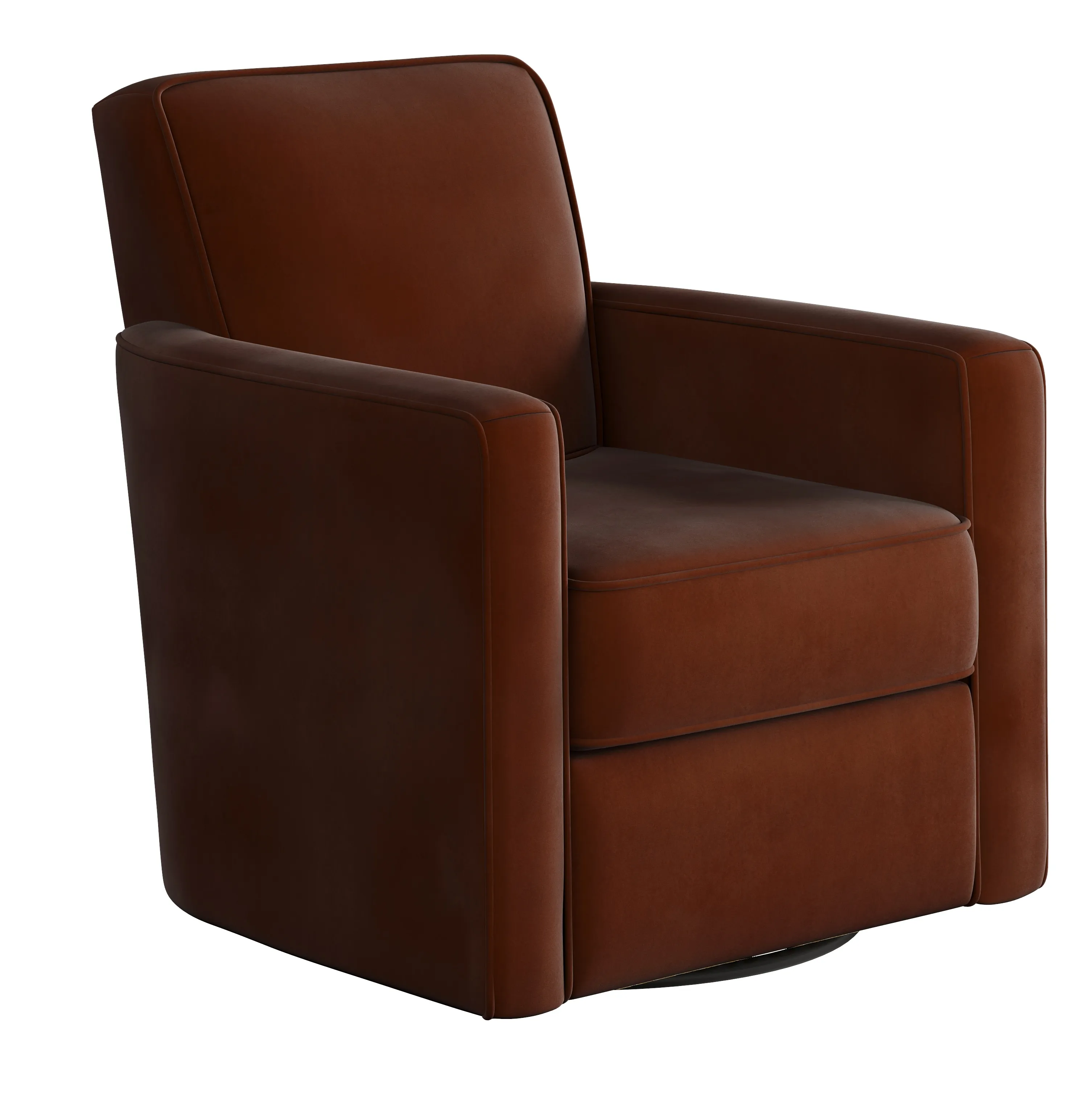 Bella Burnt Orange Swivel Glider Chairs (four styles available) 4 Bella Burnt Orange Swivel Glider Chairs (four styles available)