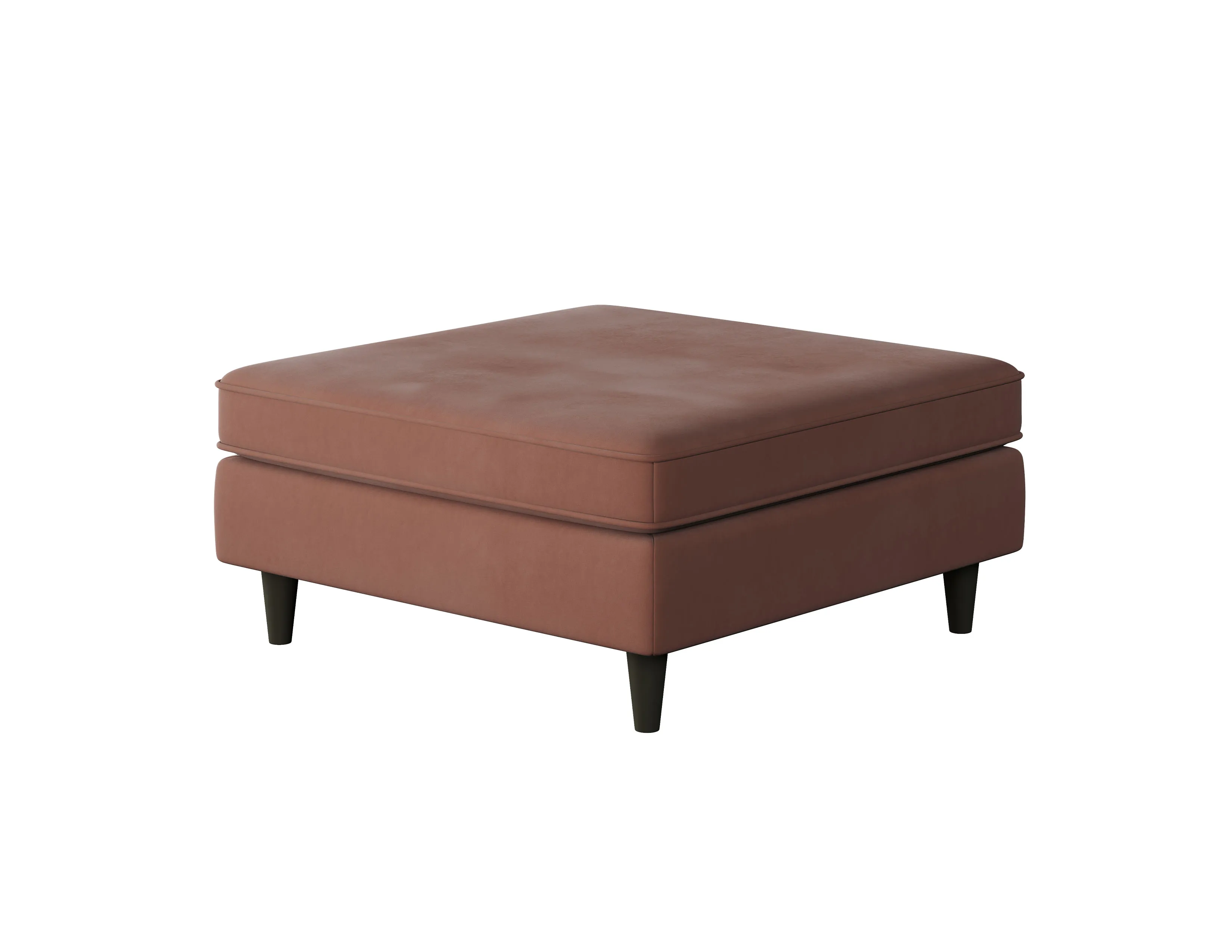 Bella Rosewood 38" Square Cocktail Ottoman 170C 1 Bella Rosewood 38" Square Cocktail Ottoman 170C
