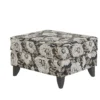 Bloom 25" x 30" Carbon  Ottoman - 243
