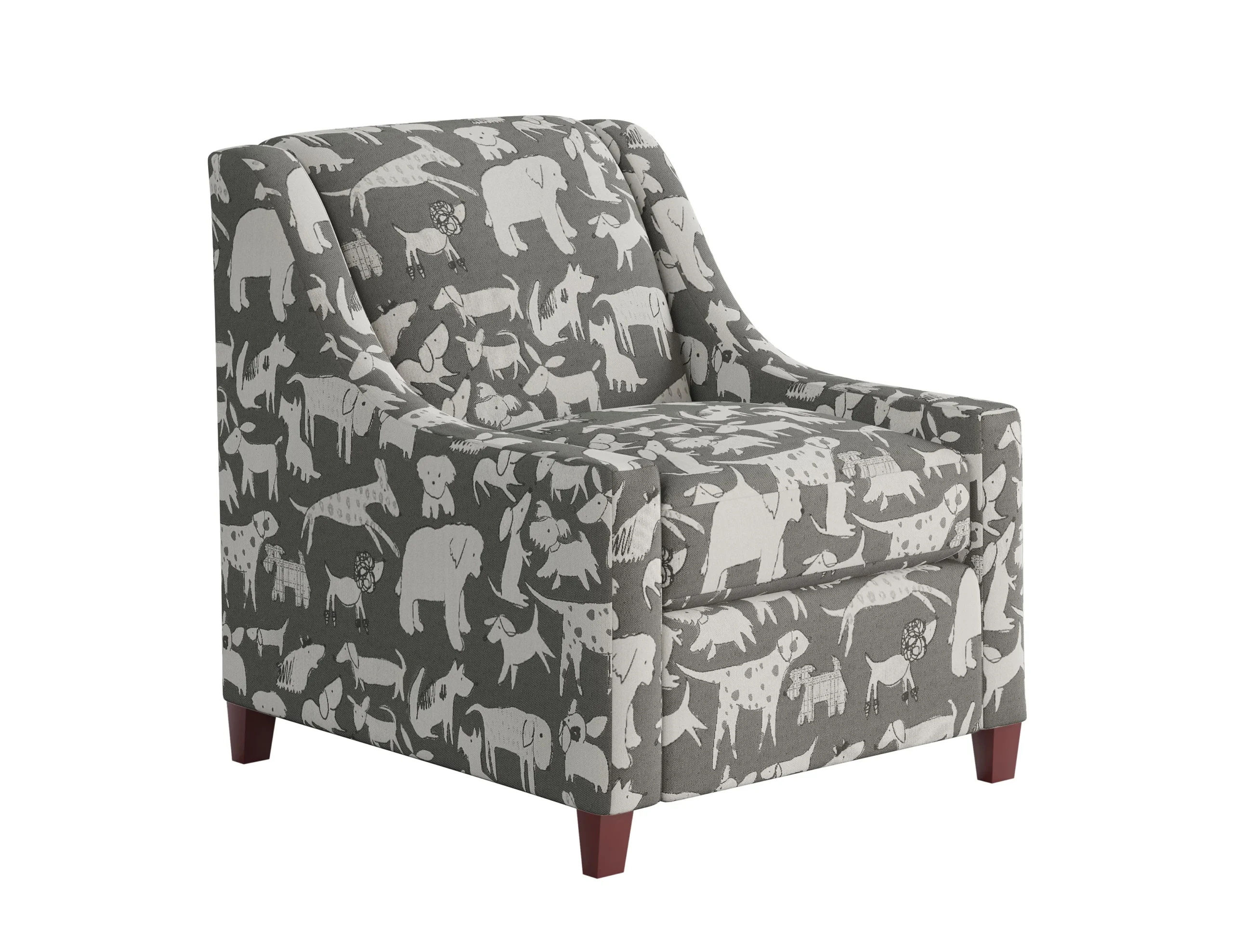 Doggie Graphite Accent Chair - 552-C 1 Doggie Graphite Accent Chair - 552-C