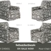 Doggie Graphite Swivel and Swivel Glider Chairs (four styles available) Performance fabric