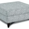 Faux Skin Carbon 38" Square Cocktail Ottoman - 170 (Performance fabric)