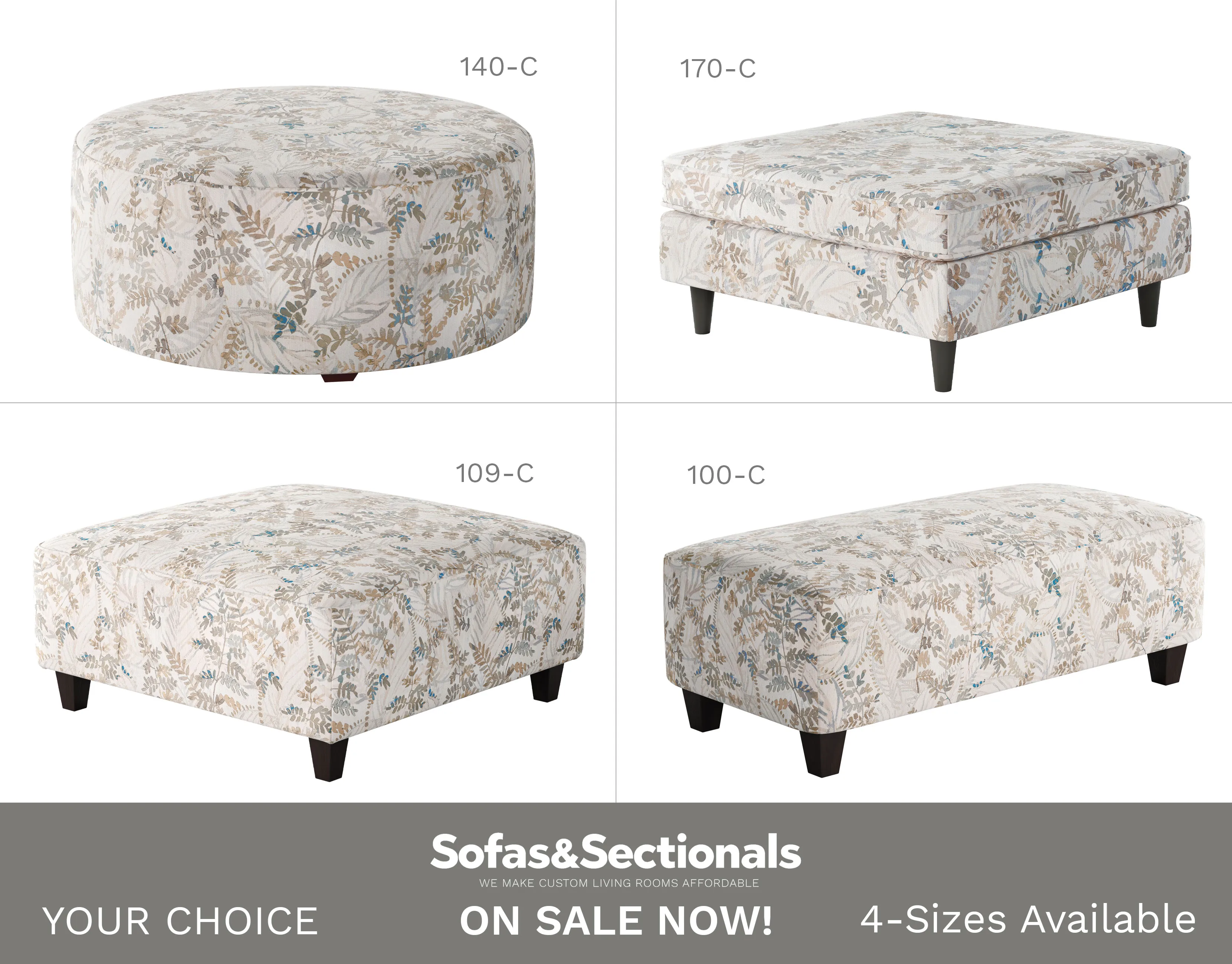 Fetty Citrus Cocktail Ottomans (square - round - rectangular) your choice 1 Fetty Citrus Cocktail Ottomans (square - round - rectangular) your choice