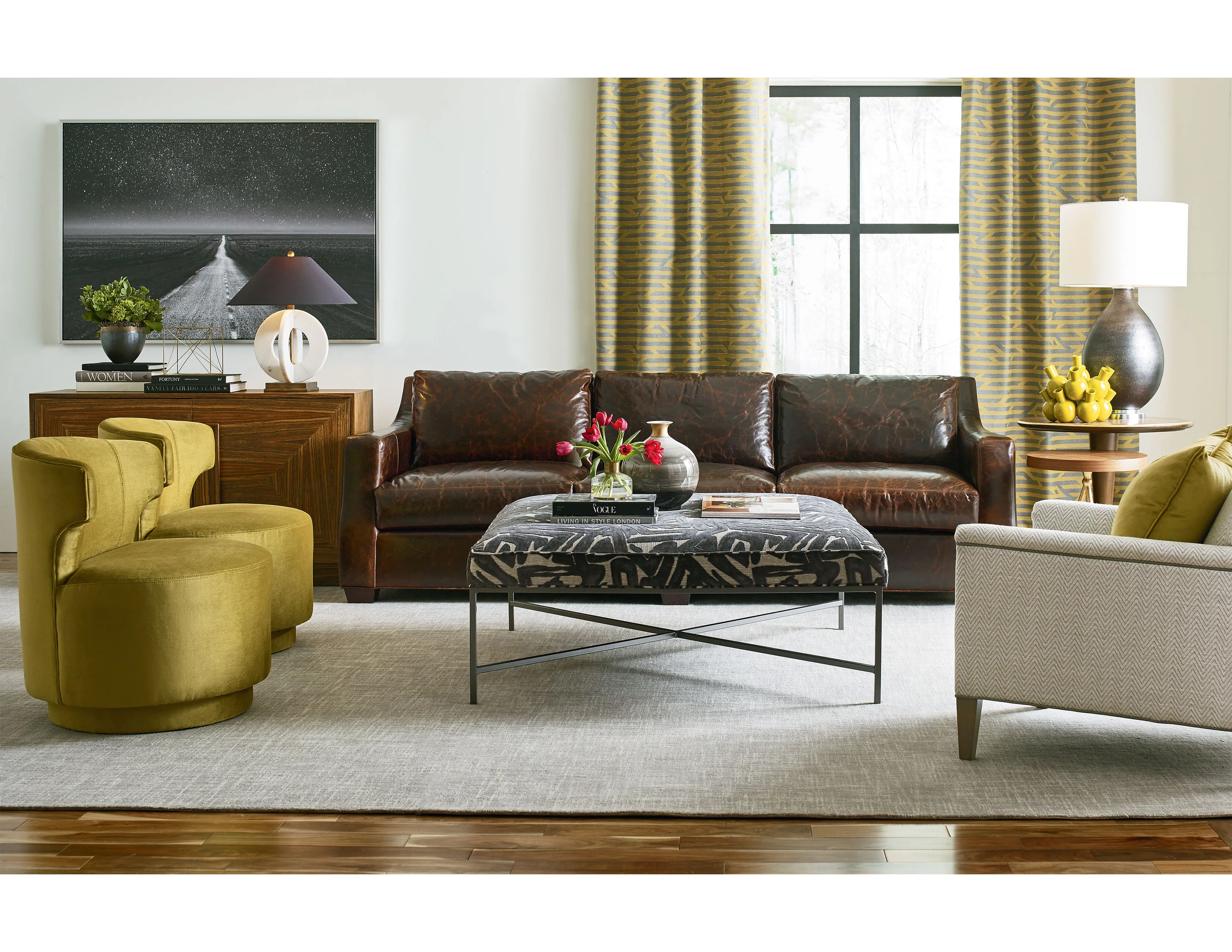 Vixen 49" Square Cocktail Ottoman (+75 fabrics) 6 Vixen 49" Square Cocktail Ottoman (+75 fabrics)