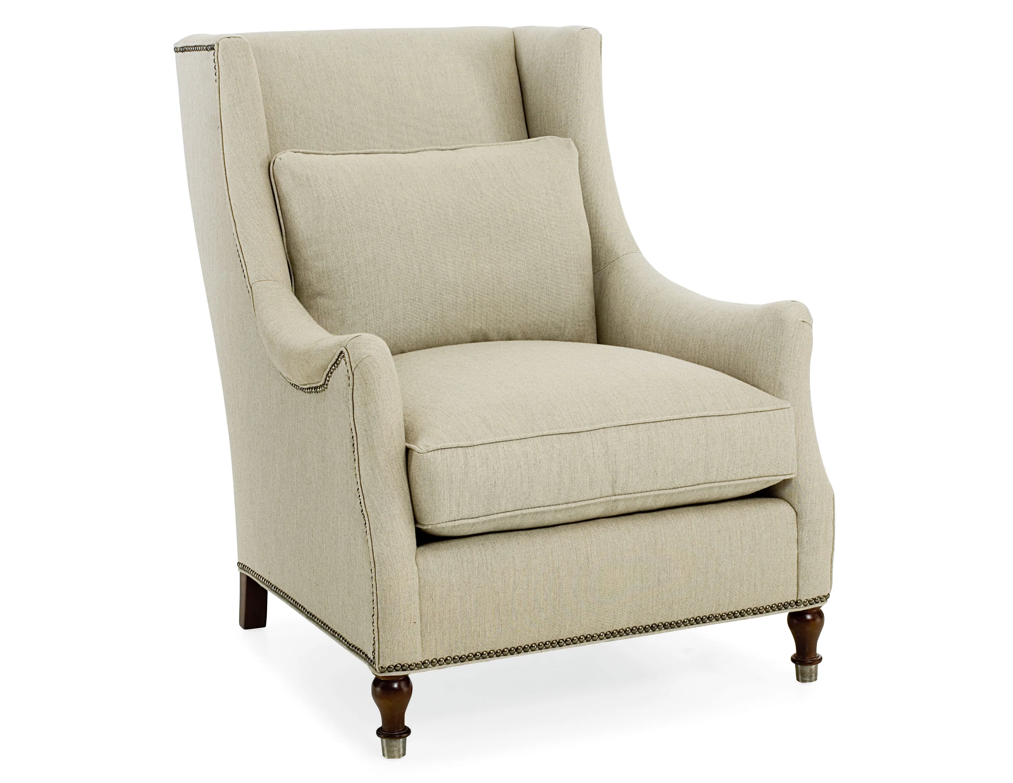 Gaston Nail Head Wing Chair (+75 fabrics) 1 Gaston Nail Head Wing Chair (+75 fabrics)